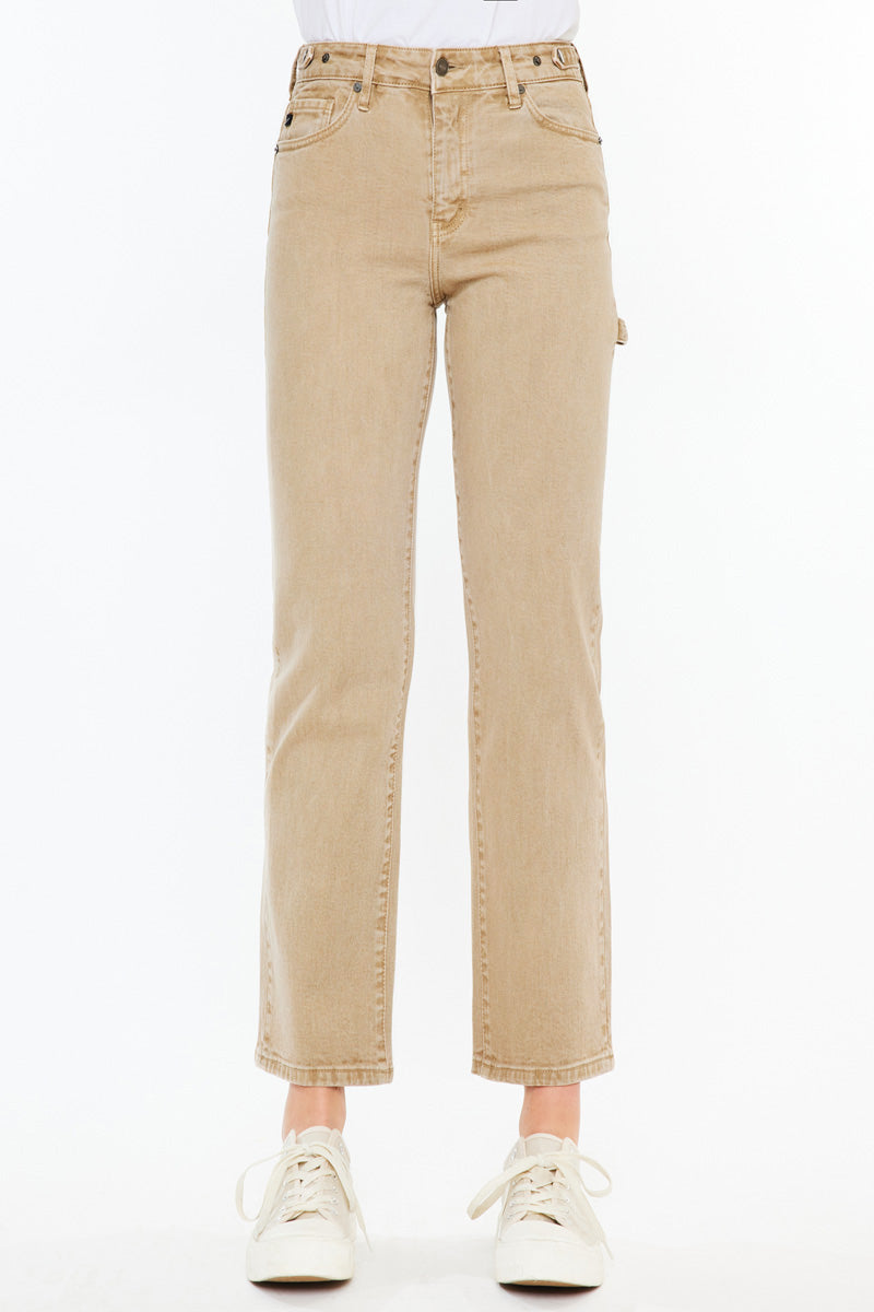 Ashley High Rise True Straight Jeans for Women - Classic Stretch Denim Pants, Comfortable & Flattering Fit - Perfect for Casual Wear, Office, and Everyday Outfits