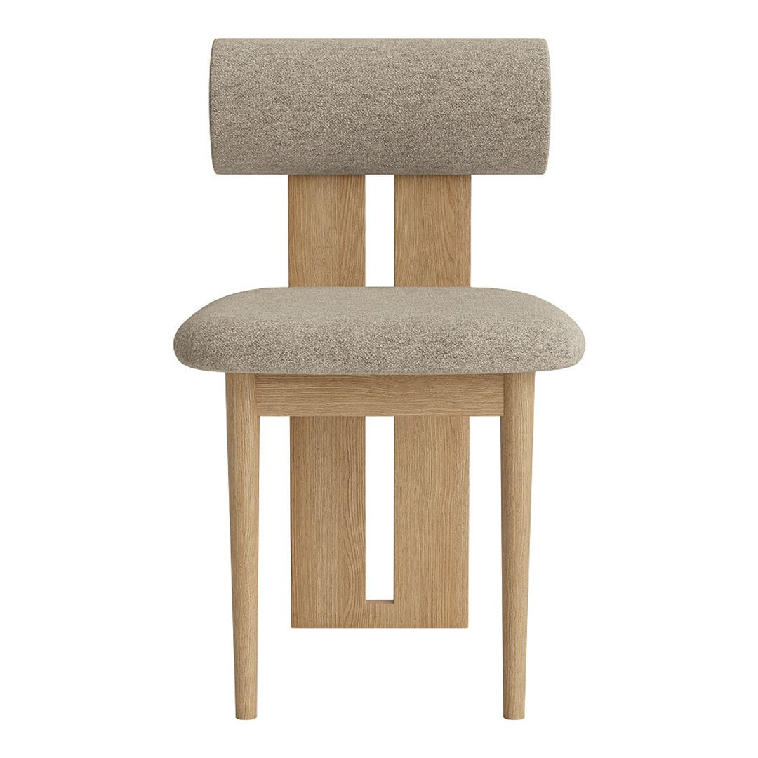 Modern Hippo Side Chair - Sturdy Wooden Accent Chair for Dining Room, Living Room & Office - Comfortable & Stylish Home Decor for Small Spaces