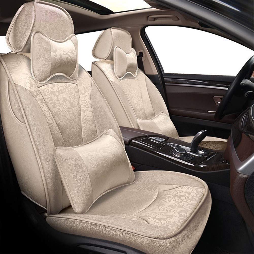 Premium Custom PU Leather Car Seat Covers Full Set with Flax Lining - Universal Fit for Subaru Tribeca, Forester, Impreza, XV, Outback & Legacy (2017 Models) | Waterproof Seat Protectors for Comfort & Style During Commutes, Road Trips & Daily Driving