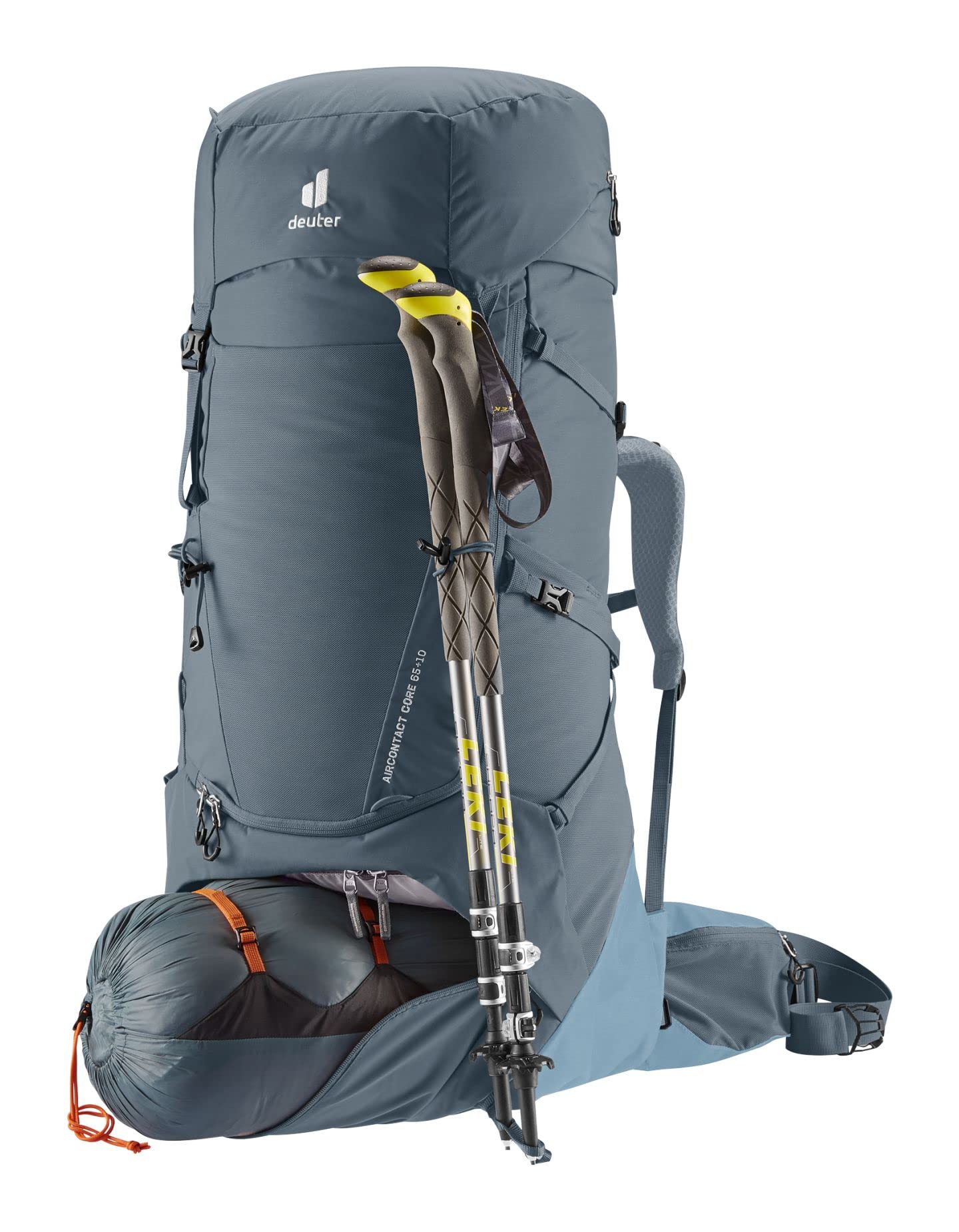Deuter Aircontact Core 65+10L Hiking Backpack - Lightweight & Durable Travel Backpack for Outdoor Adventures, Camping & Trekking