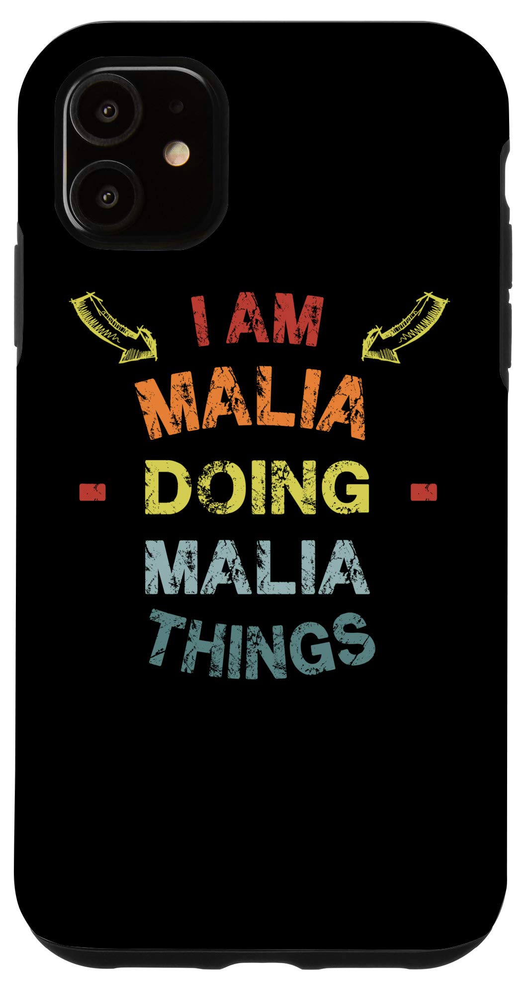 iPhone 11 Case - Funny 'I'm Malia Doing Malia Things' Design - Perfect Christmas Gift for Teens & Friends - Protective Phone Cover for Daily Use & Holiday Gifting