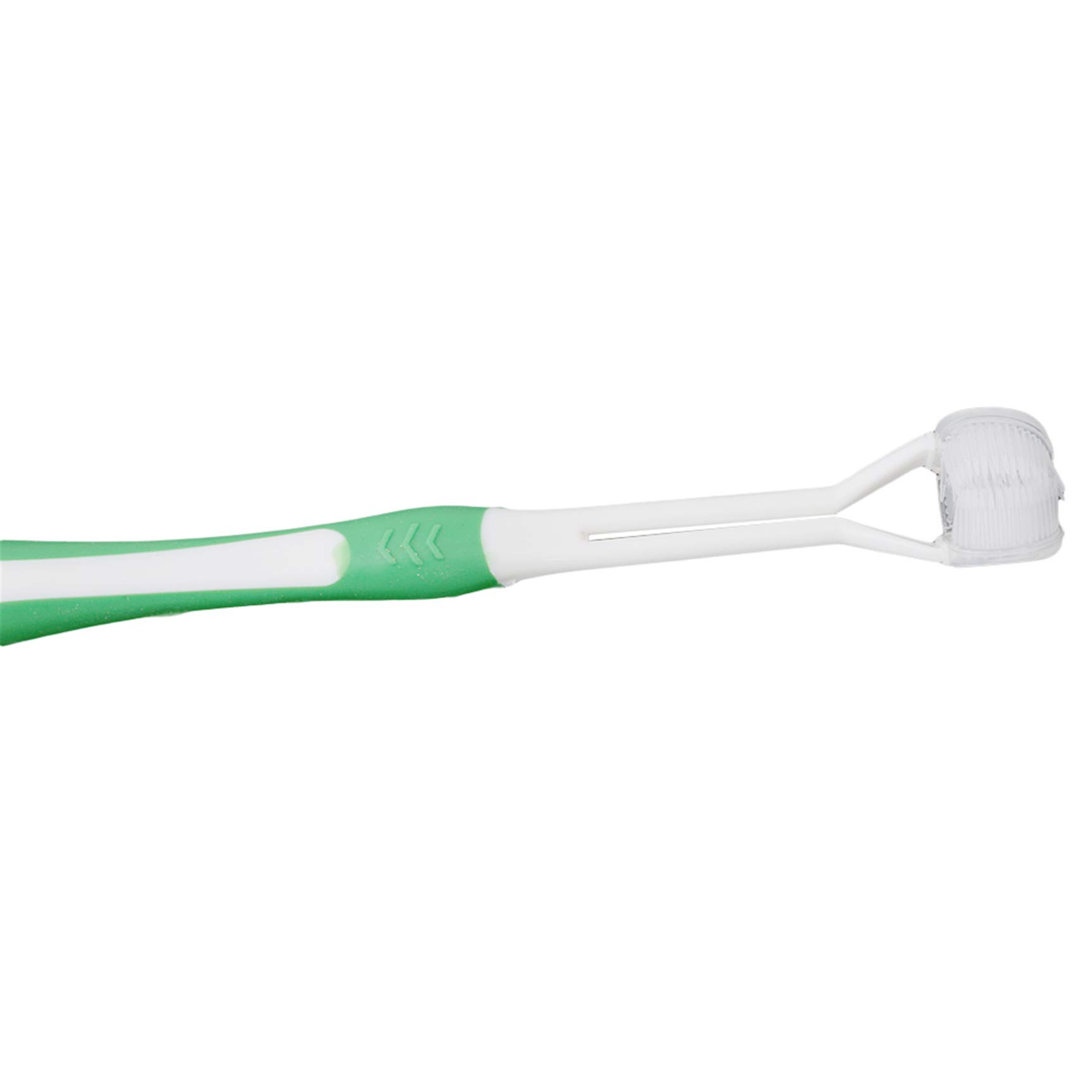 Ultrafine Soft Bristle 3-Sided Toothbrush for Adults - Deep Cleaning & Gentle Teeth Care (Green) - Perfect for Sensitive Teeth & Daily Oral Hygiene Routine