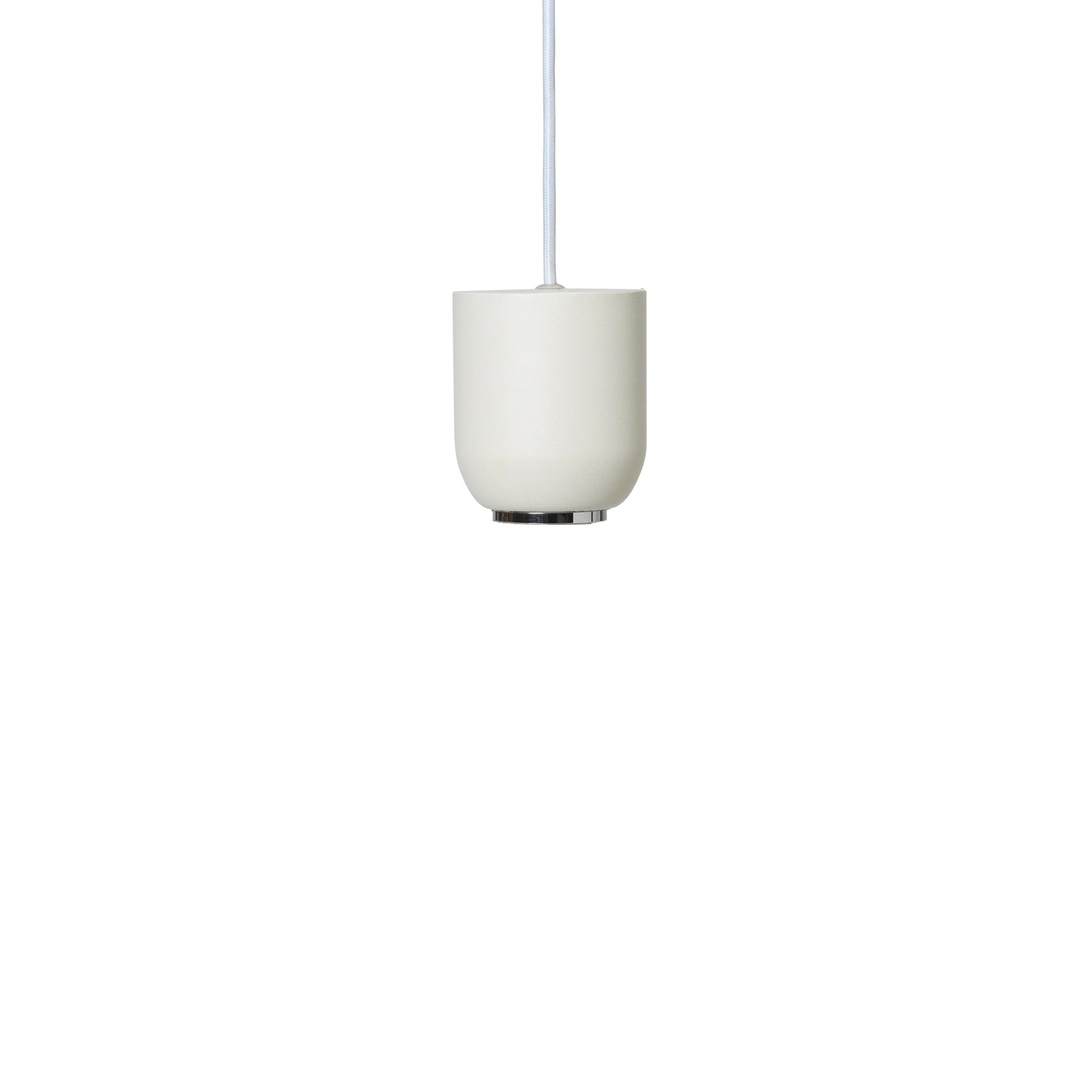 FERM LIVING Collect Pendant Light - Modern White Glass Bell Shade for Dining Room, Kitchen Island & Bedroom Lighting