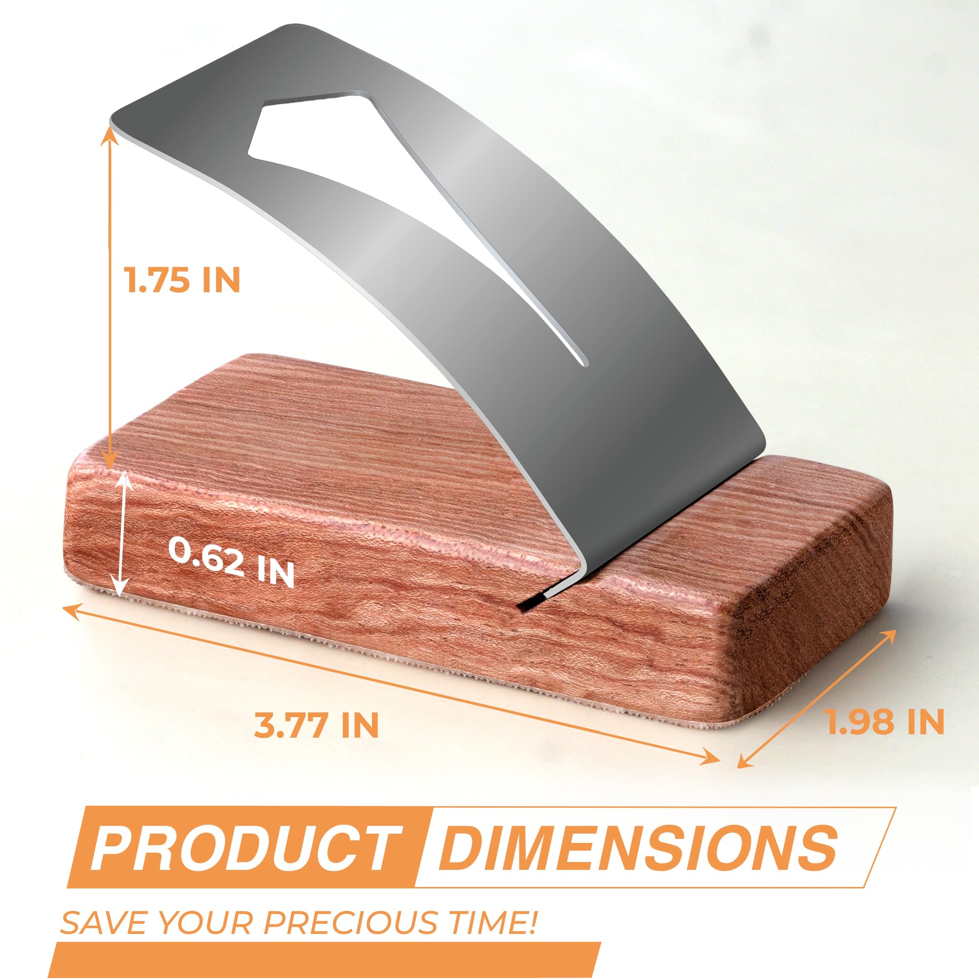 Savina Premium Zipper Jig Tool - Hardwood & Stainless Steel Zipper Installer for Dresses, Pants & Clothing - Universal Size Adjustable Sewing Tool - Perfect for DIY Tailoring, Costume Making & Garment Repair