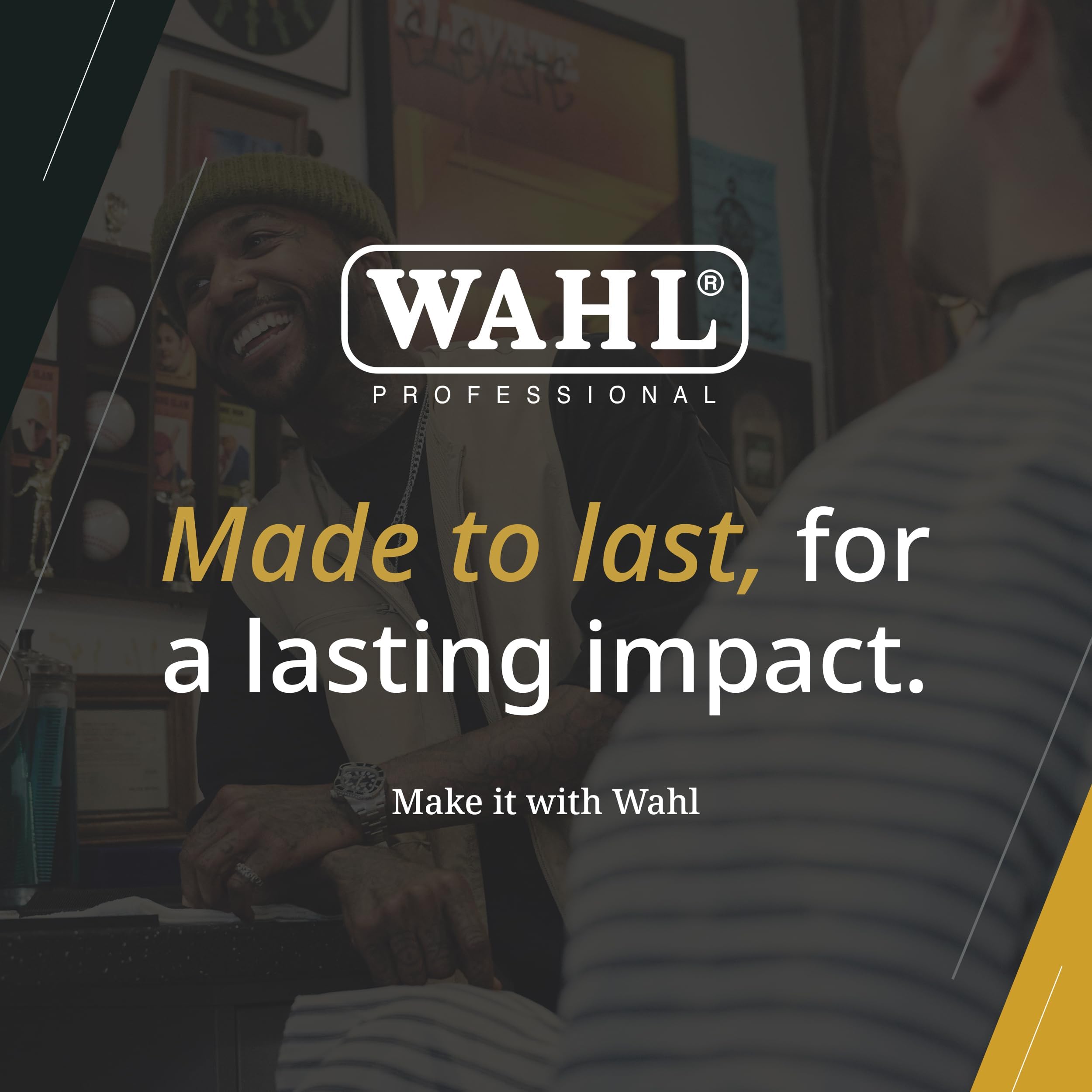 Wahl Professional Cordless Detailer Li Trimmer - Wide Blade Lithium-Ion Hair & Beard Trimmer with 100 Min Runtime & Charging Stand | Perfect for Home Grooming, Barbershops & Travel