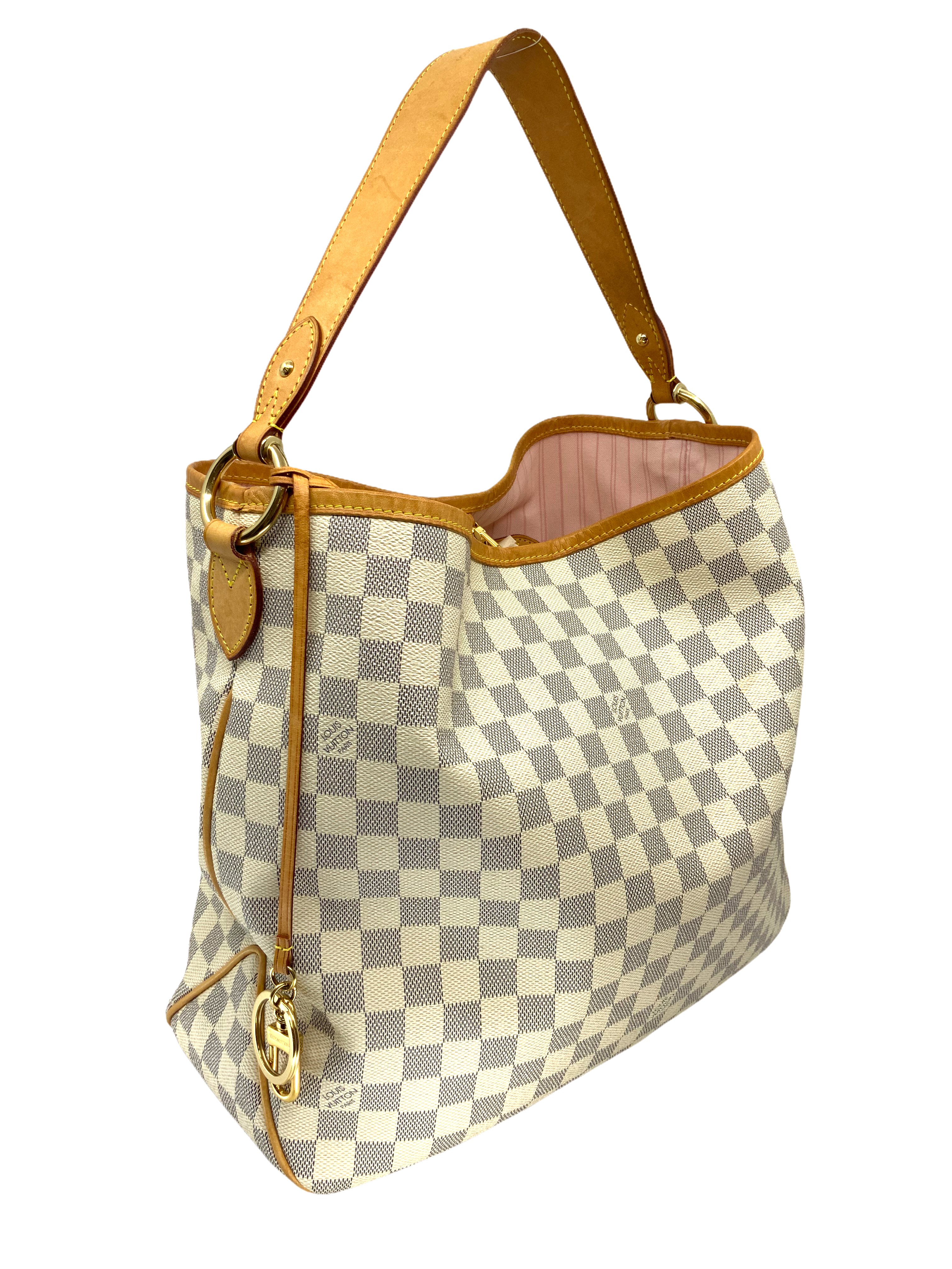 Authentic Louis Vuitton Damier Azur Canvas Delightful NM MM Handbag - Luxury Tote for Women, Perfect for Work, Travel & Everyday Use