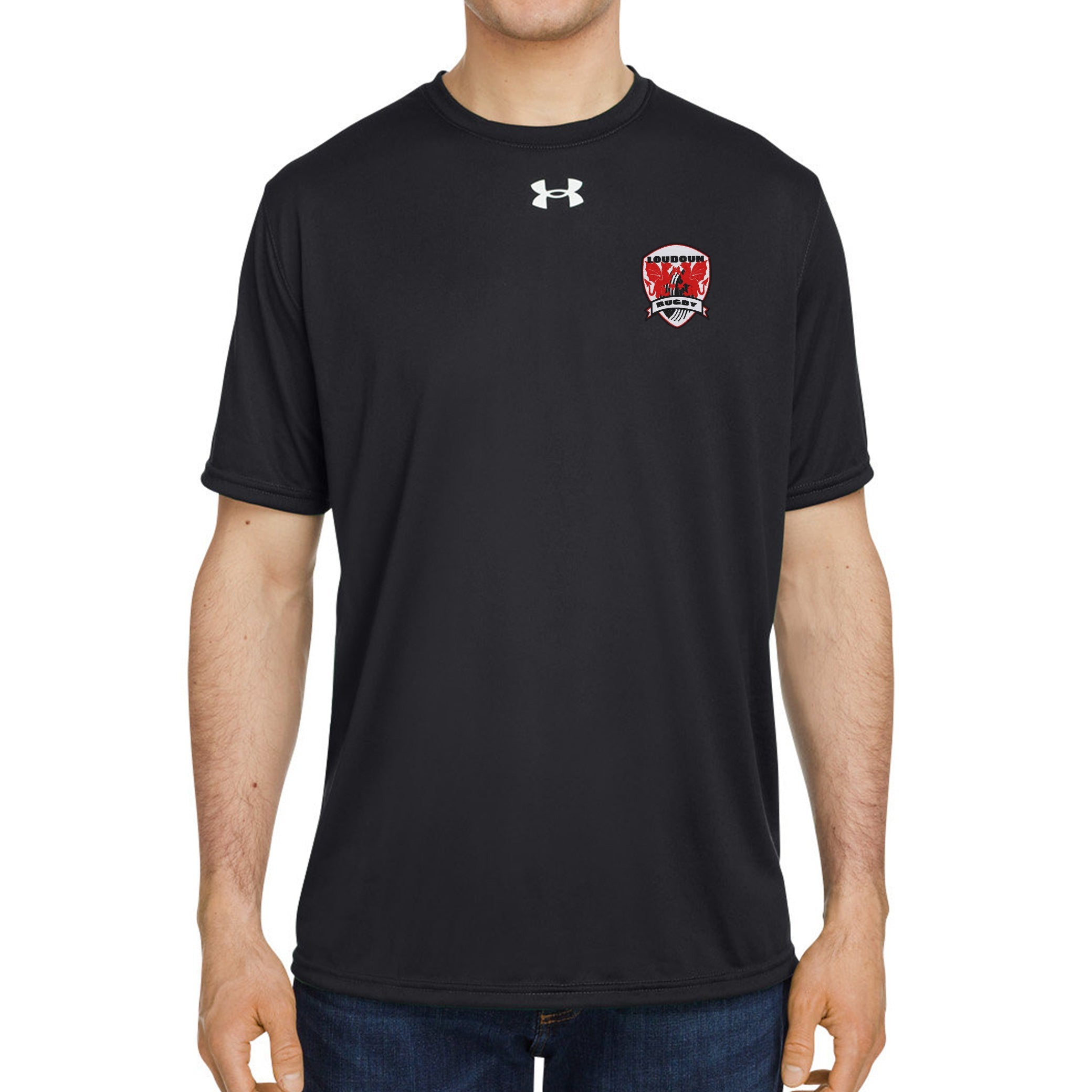 Loudoun RFC UA Team Tech Performance T-Shirt - Moisture Wicking, Breathable & Lightweight for Soccer, Rugby & Training - Men's Athletic Shirt
