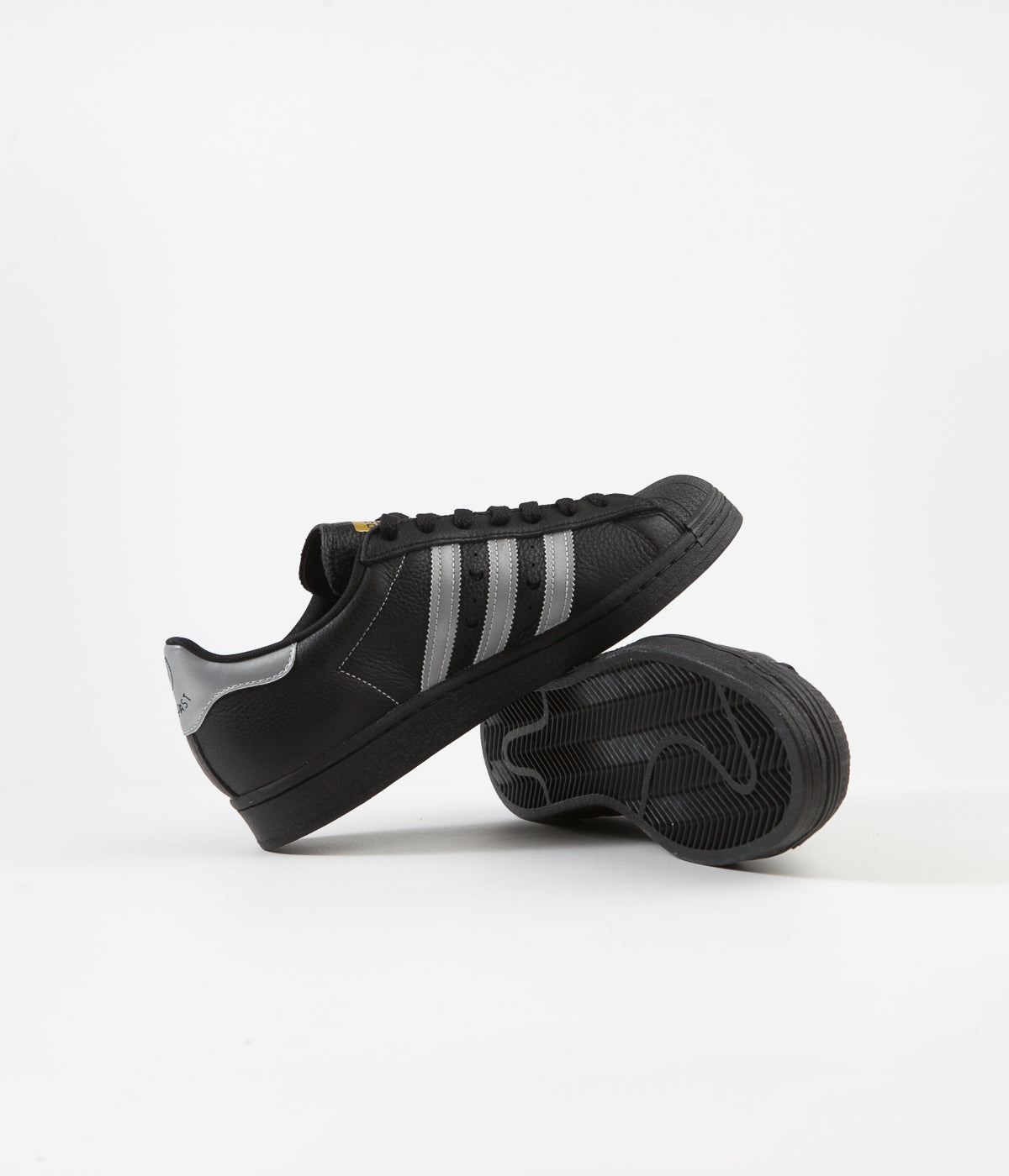 Adidas Superstar ADV 'Soto' Sneakers - Core Black, Silver Metallic & Gold Metallic - Men's Casual Shoes for Streetwear & Everyday Wear