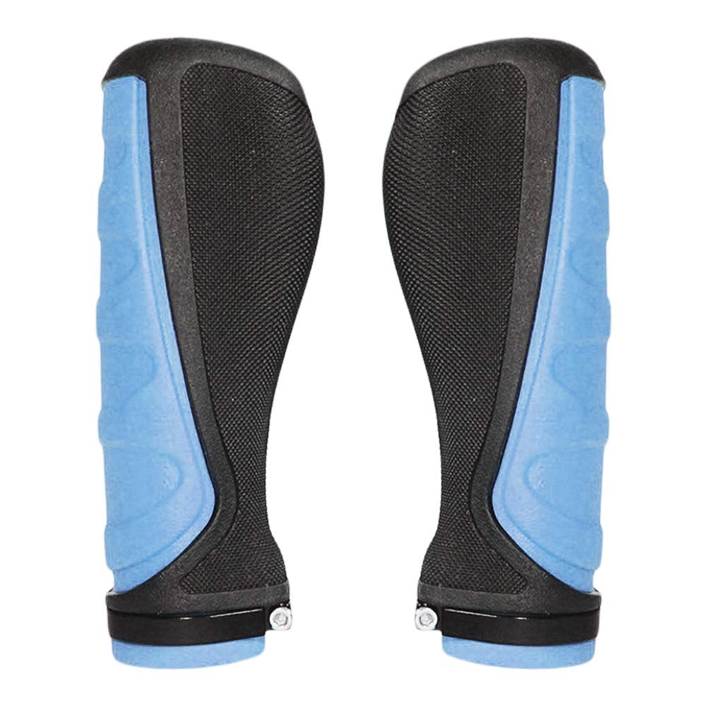 Ergonomic Anti-Slip Bike Handlebar Grip Pair - Ultralight Rubber for Comfortable Cycling on Road, Mountain, and Commuter Bikes