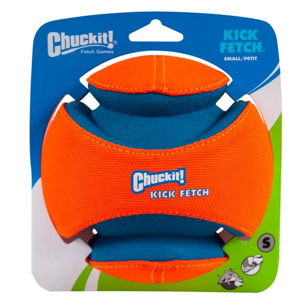 Chuckit! Kick Fetch Ball Dog Toy for Small Dogs - 6 Inch Durable Rubber Ball for Outdoor Play, Training & Exercise