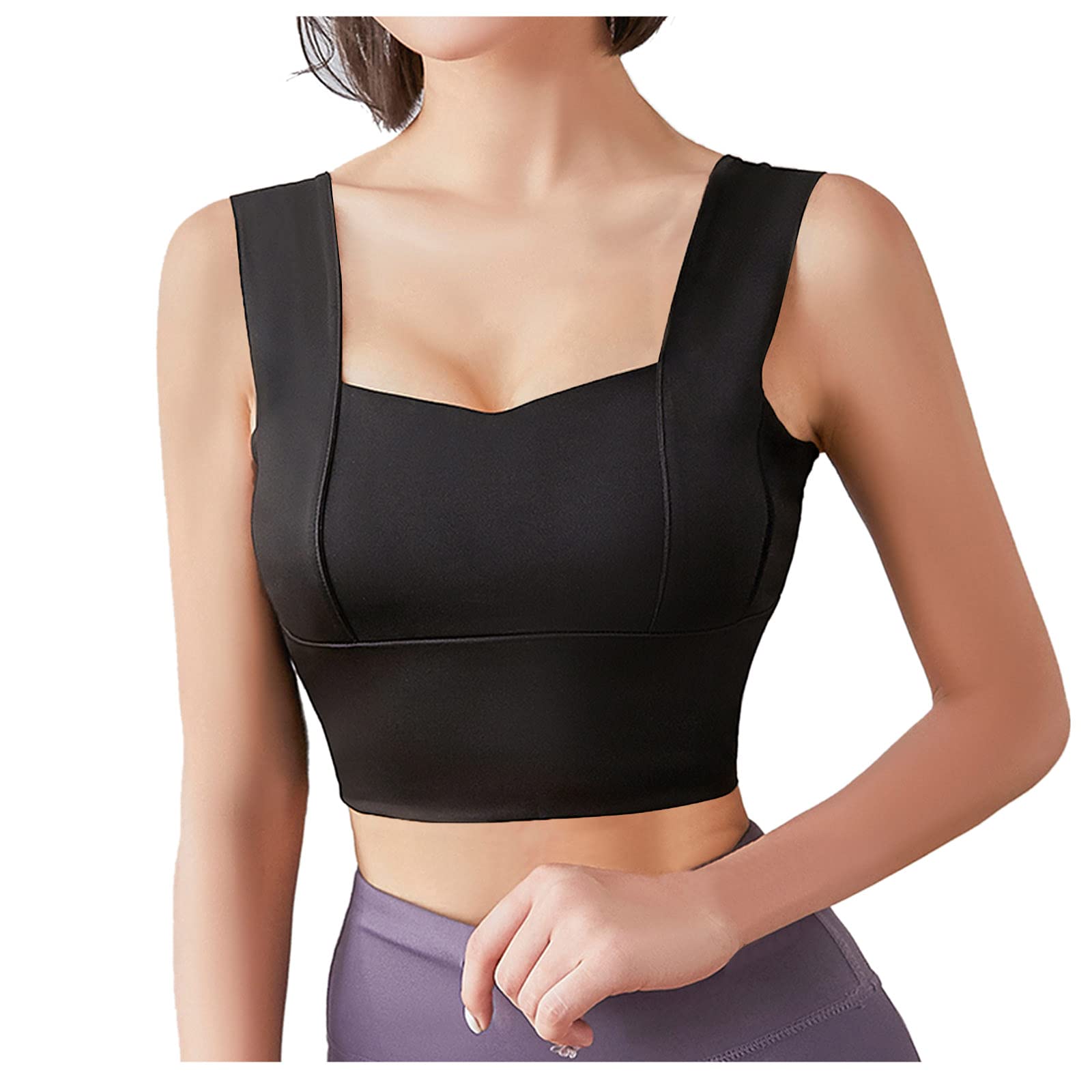 Women's High Support Sports Bra - Breathable Active Yoga Top for Running, Gym & Fitness Workouts - Perfect for Yoga, Pilates & High-Intensity Training