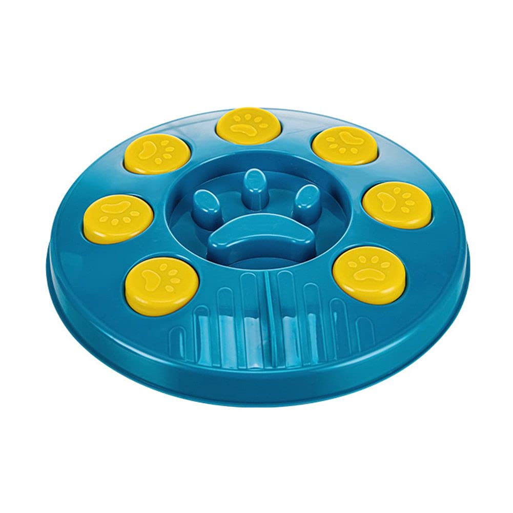 Patgoal Slow Feeder Bowl for Dogs & Cats - Interactive Pet Food Puzzle Toy for Puppy & Kitten Training - Perfect for Mealtime Enrichment & Preventing Fast Eating (Blue) - Great for Indoor Play, Training Sessions, and Mealtime Entertainment