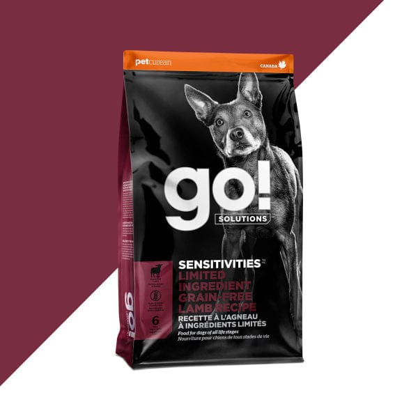 Go! Solutions Sensitivities Limited Ingredient Grain-Free Lamb Recipe Dry Dog Food - Hypoallergenic Kibble for Dogs with Food Allergies & Sensitive Stomachs - Perfect for Adult Dogs with Skin & Digestive Issues