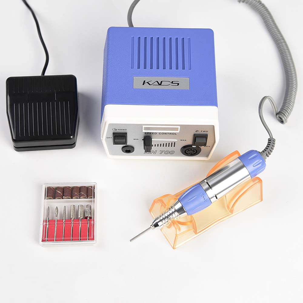 **KADS 30000RPM Pink Electric Nail Drill Machine - Professional Manicure & Pedicure Tool Kit for Acrylic Nails, Gel Polish, and Nail Art, Compatible with 3/32