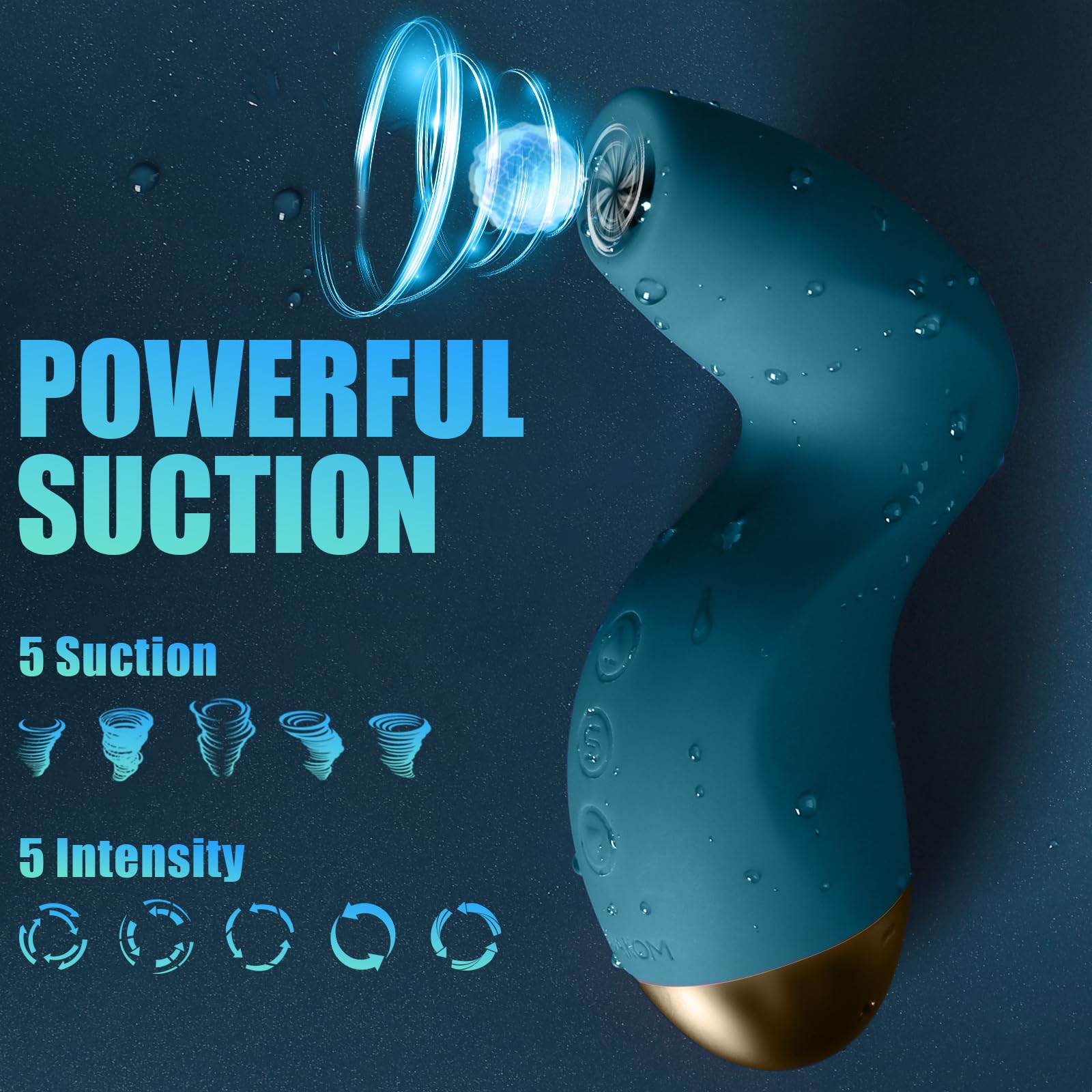 SVAKOM Pulse Pure Clit Stimulator & Nipple Sucker - 5 Modes & 3 Intensity Levels for Women - Rose Toy Personal Massager Vibrator - Adult Sensory Toys for Couples Play & Solo Pleasure