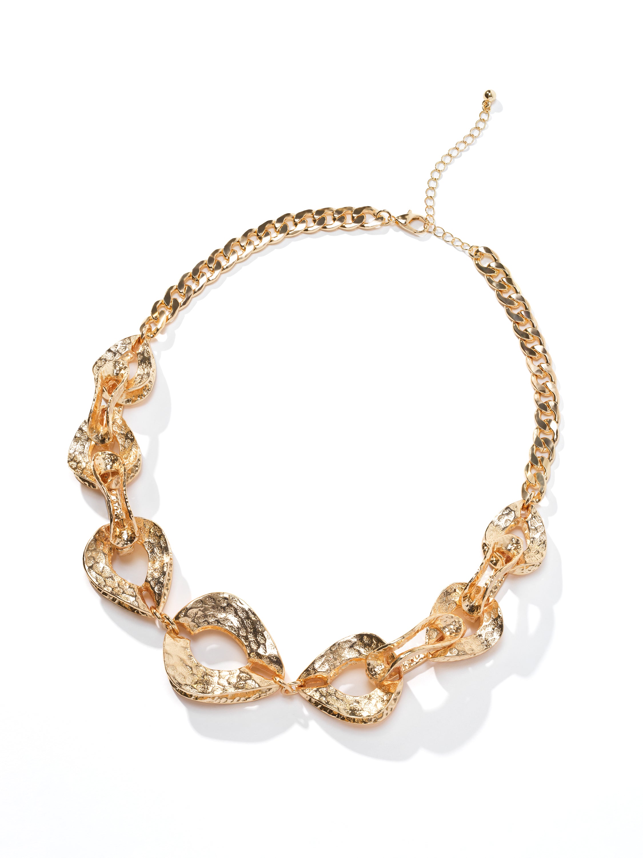 Hammered Metal Statement Necklace for Women - Elegant Boho Jewelry for Everyday Wear & Special Occasions