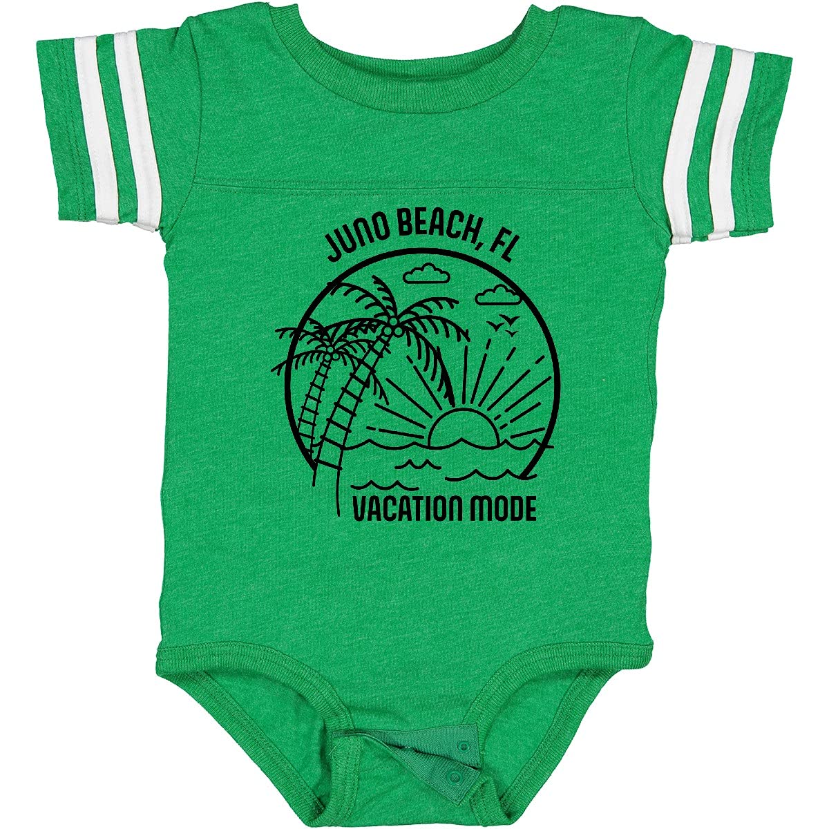 Inktastic Summer Vacation Mode Juno Beach Florida Baby Bodysuit - Cute Florida-Themed Outfit for Infants & Toddlers - Perfect for Beach Trips, Family Vacations & Photo Shoots