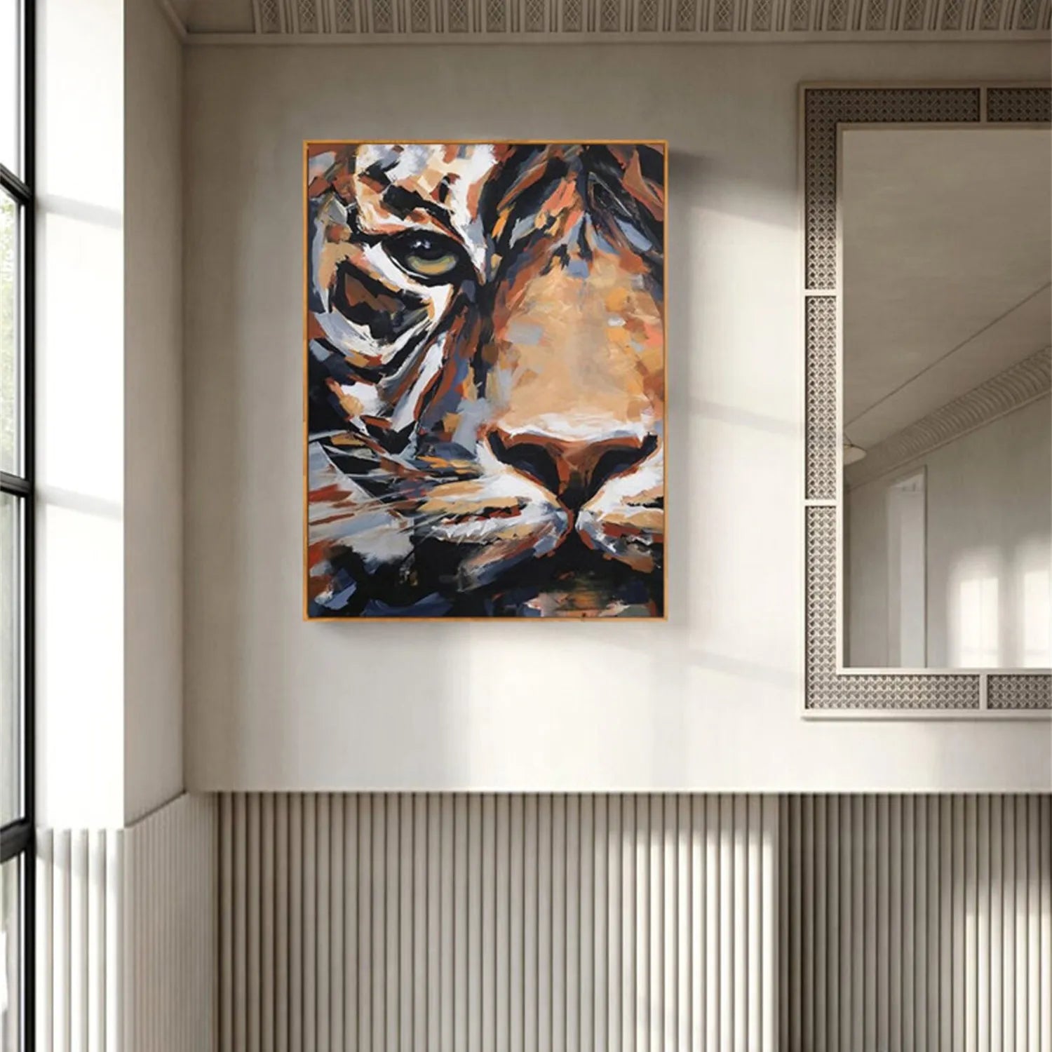 Animal Art Painting #AP071 - Handmade Canvas Wall Decor for Home & Office | Perfect for Living Room, Bedroom, or Gift