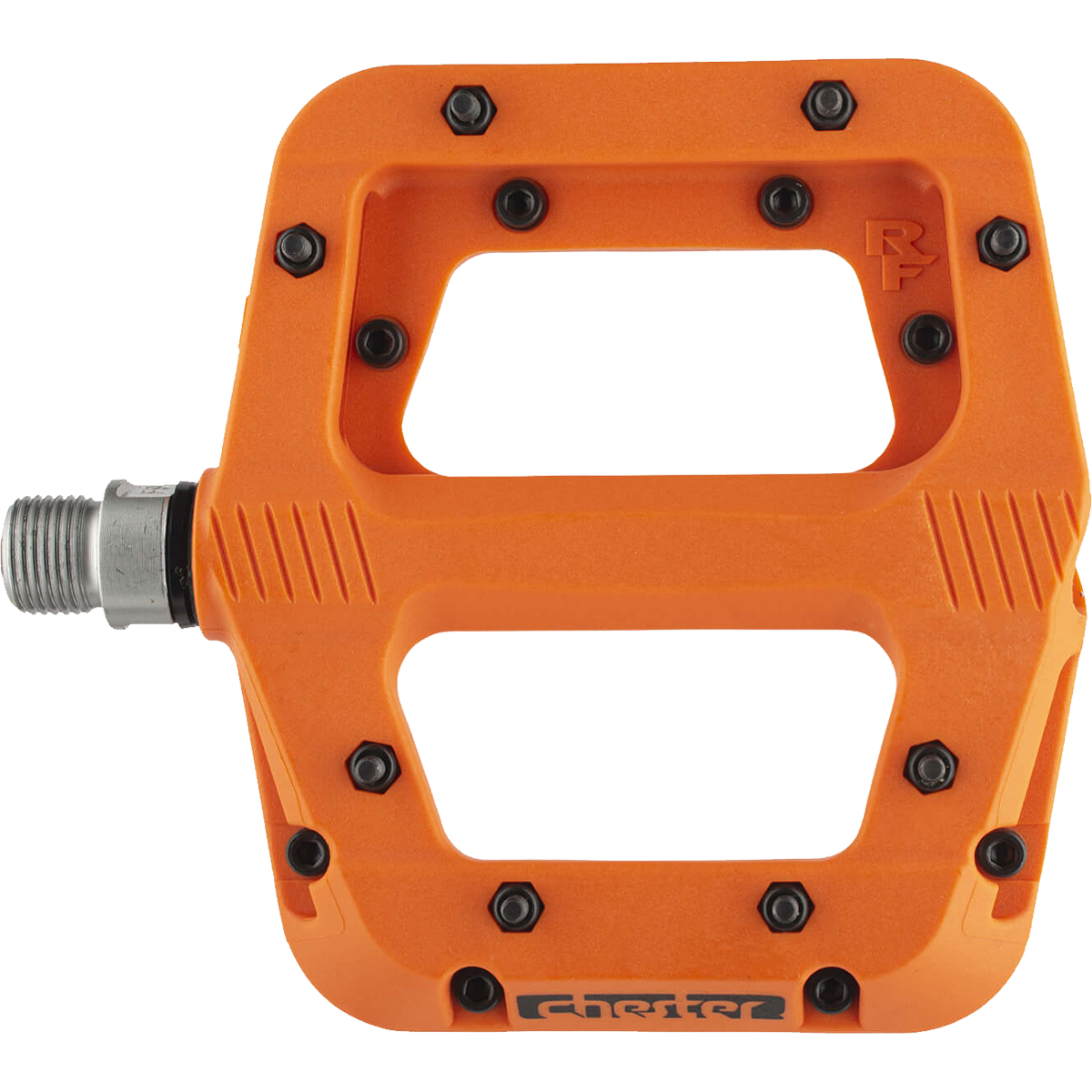 Chester 9/16 Orange BMX Bike Platform Pedals - Non-Slip Bicycle Pedals for Mountain Bikes & BMX - Perfect for Commuting, Trail Riding & Urban Cycling
