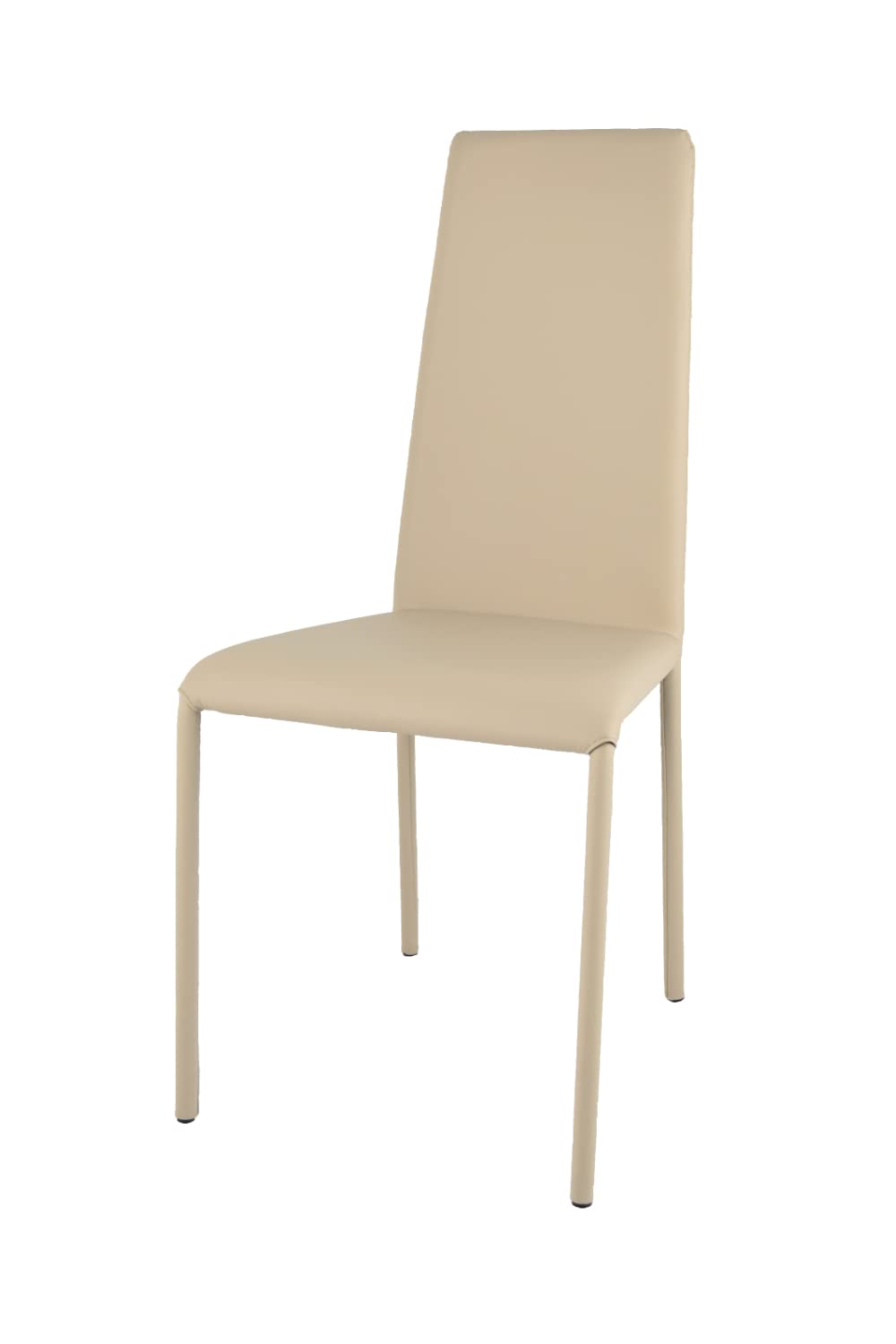 TommyChairs Sophie Lux Dining Chair - Steel Frame Upholstered in Linen Polyurethane for Kitchen, Dining Room, Bar & Restaurant - Comfortable & Durable Seating Solution for Home Decor and Commercial Use