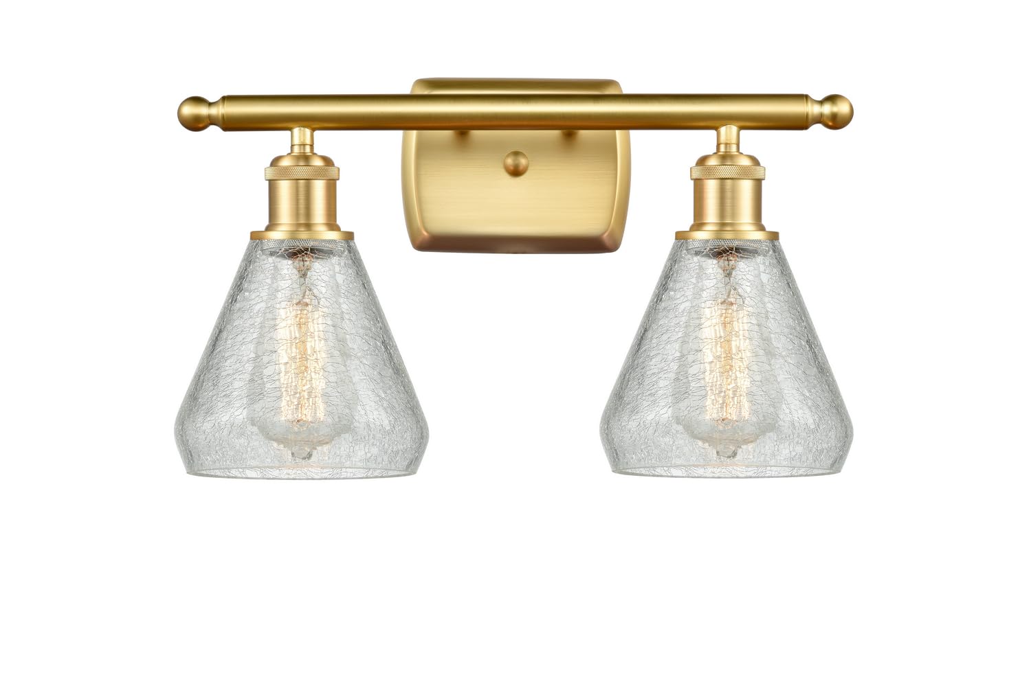 Conesus 2-Light LED Bathroom Vanity Light Fixture - 516-2W-SG-G275 - Modern Sconce Lighting for Bathroom Mirror, Dressing Room & Makeup Area