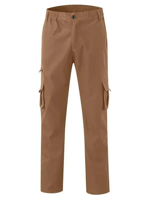 Men's Multi-Pocket Loose Fit Cargo Pants - Comfortable & Durable for Outdoor Activities, Hiking, and Casual Wear