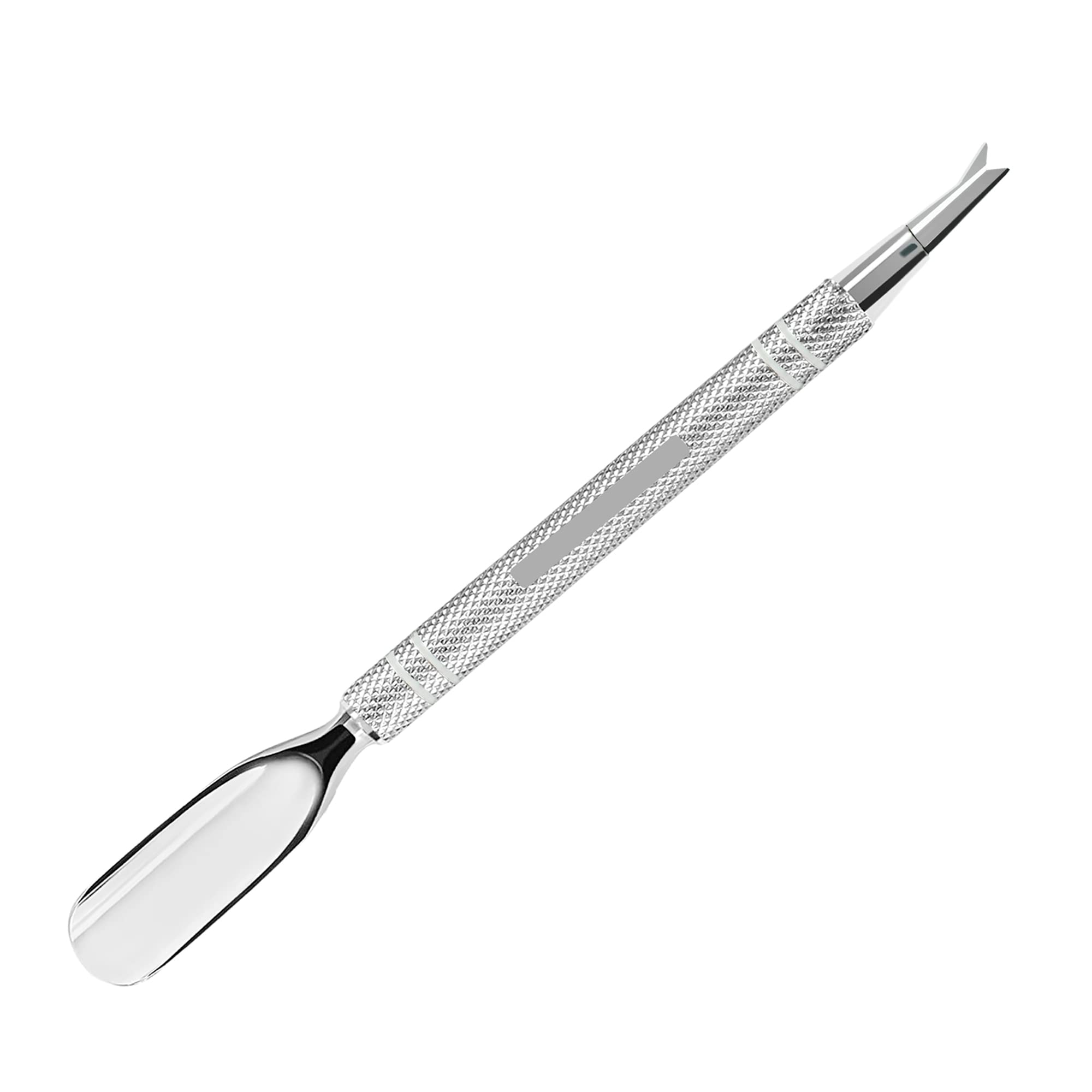 Professional Stainless Steel Cuticle Pusher & Cutter Set - 6 Inch Nail Care Tool for Safe & Precise Cuticle Removal - Perfect for Manicures, Pedicures & At-Home Nail Care