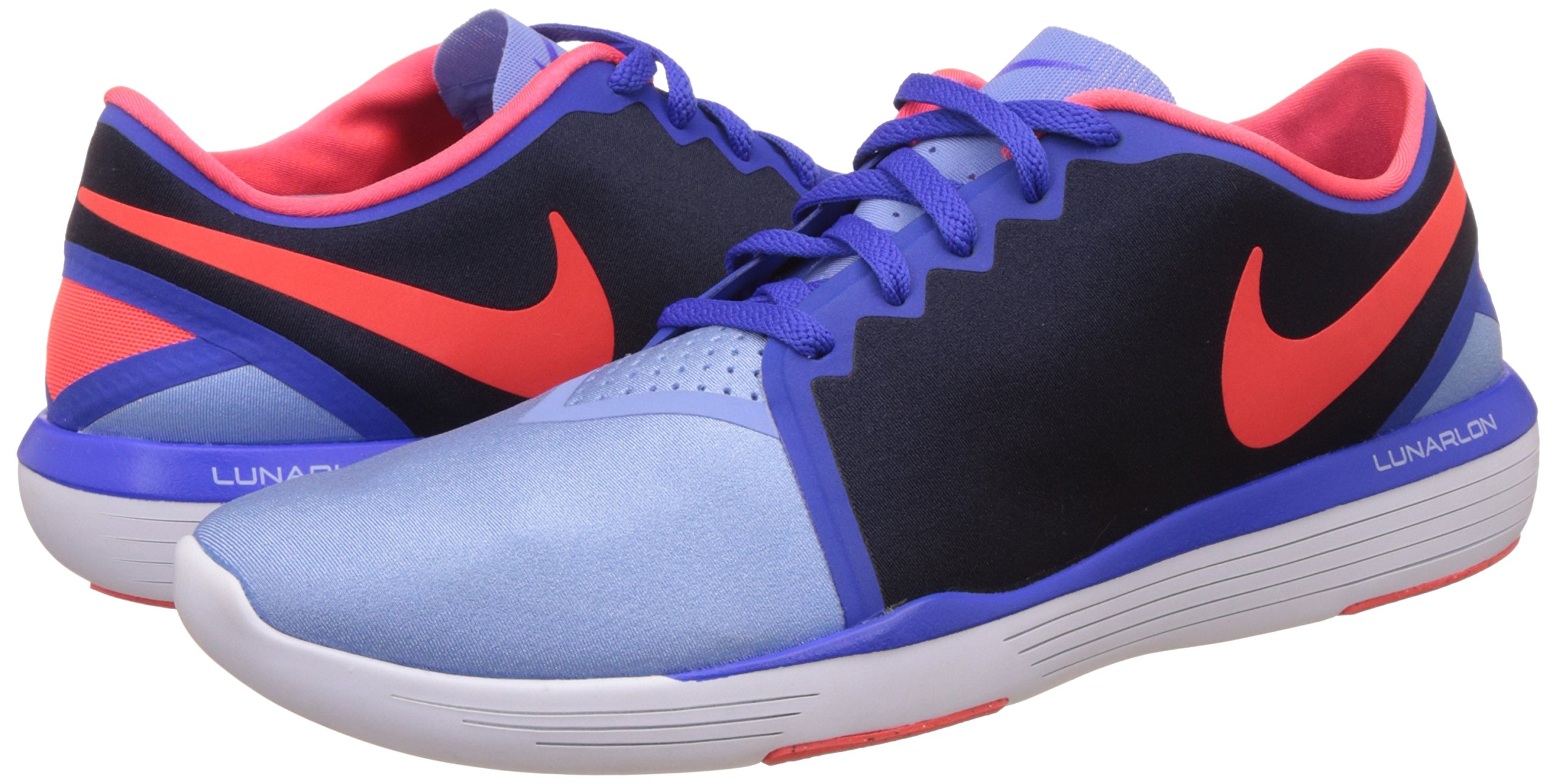 Nike Women's Lunar Sculpt Running Shoes - Lightweight Trainers for Jogging & Gym Workouts - US Size 6.5 - Chalk Blue/Bright Crimson - Perfect for Road Running & Fitness Training
