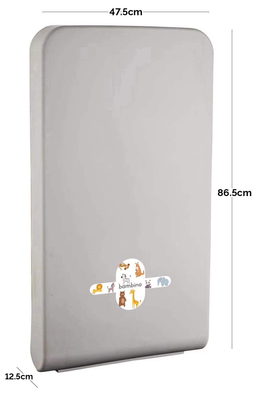 Foldable Wall-Mounted Baby Changing Table - Space-Saving Diaper Station with Free Door Sign for Nursery, Bathroom & Commercial Use