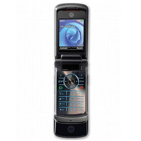 Unlocked Motorola MOTOKRZR K1 GSM Cell Phone - Black | Retro Flip Phone for Collectors & Vintage Tech Enthusiasts