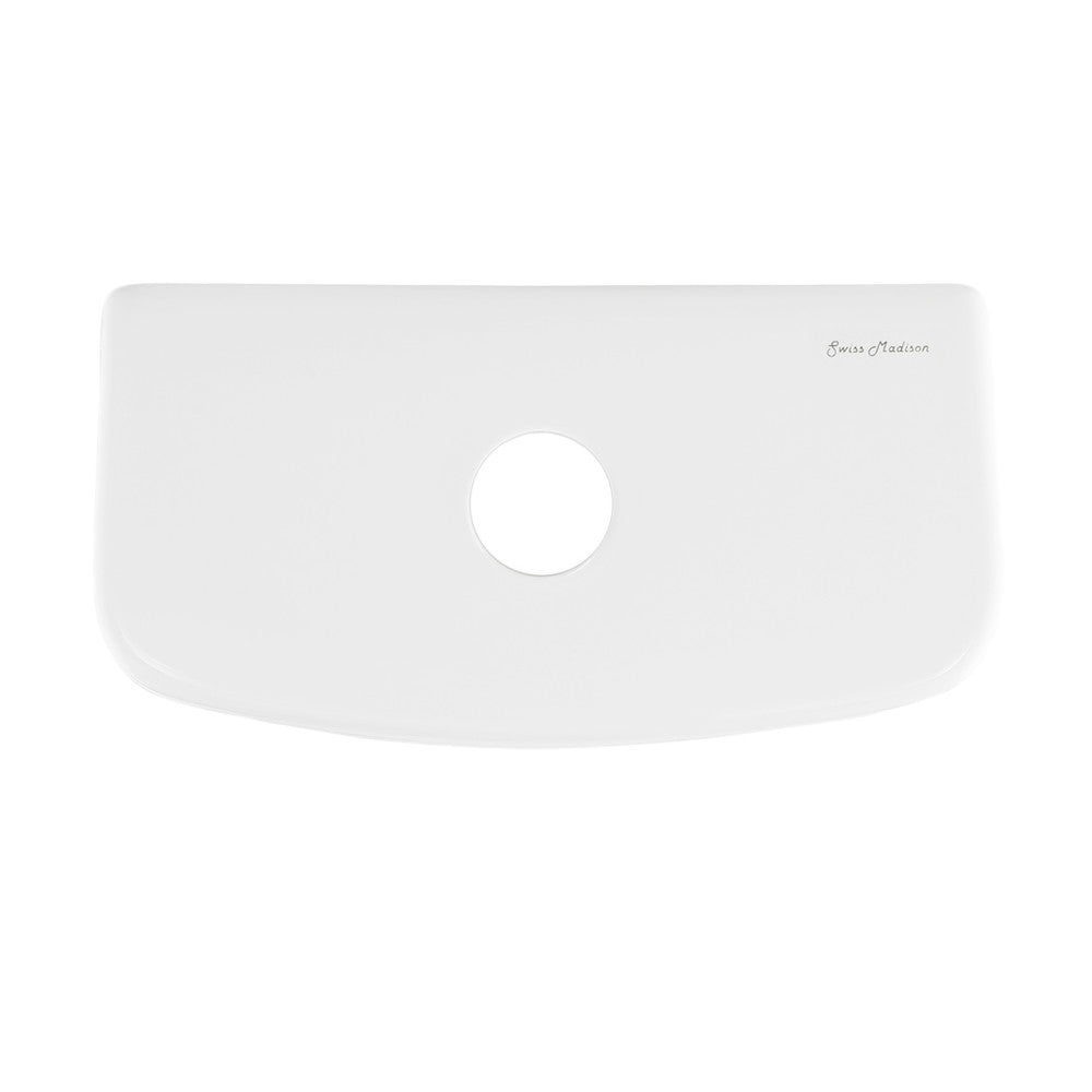 Claire Toilet Tank Lid Cover - Durable Plastic Replacement Toilet Tank Top for Standard Toilets - Easy to Install Bathroom Accessory for Home, Hotel & Office Use