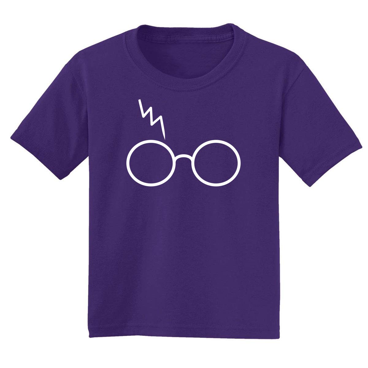 Wizard HP Glasses Scar Lightning Graphic T-Shirt for Boys | Harry Potter Inspired Pop Culture Fan Tee | Perfect for Cosplay, Halloween & Birthday Gifts