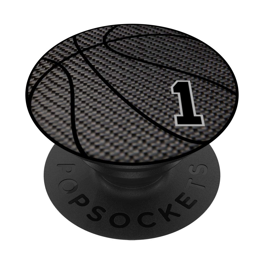 Premium Black Basketball Phone Stand - Adjustable Holder for iPhone, Android, Smartphones - Perfect for Office, Home Desk, Gym & Sports Fans Gift