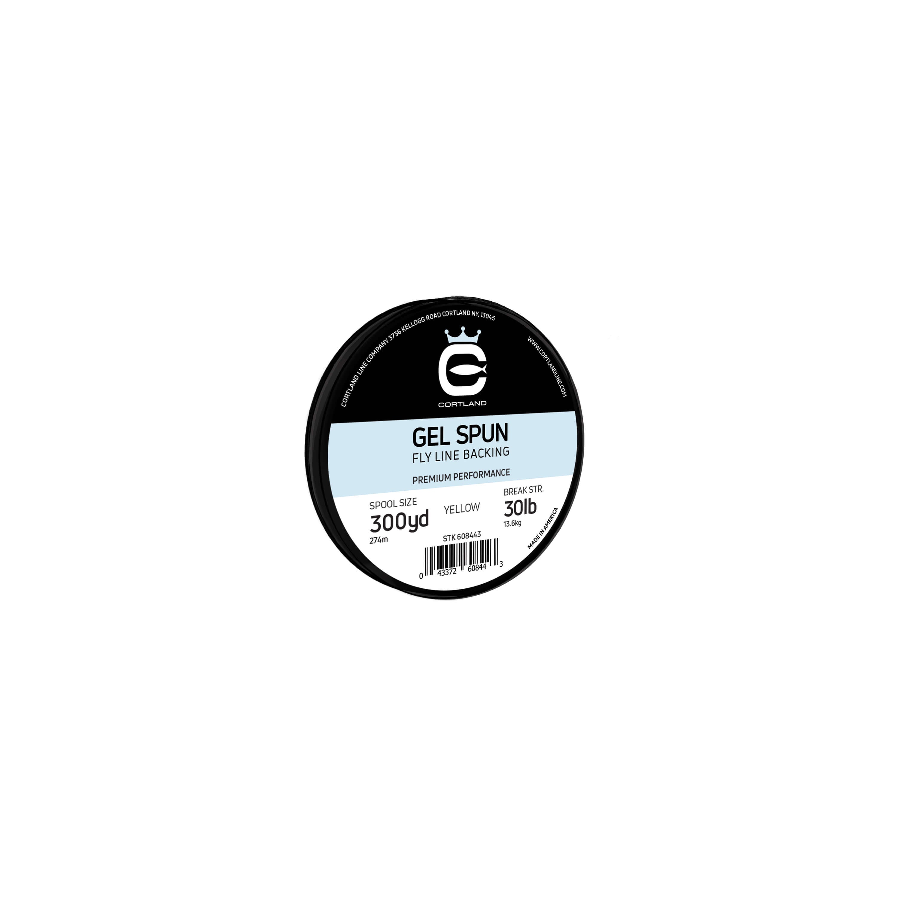 Premium Gel-Spun Fly Line Backing - High Strength, Low Memory, Yellow - Perfect for Saltwater & Freshwater Fly Fishing