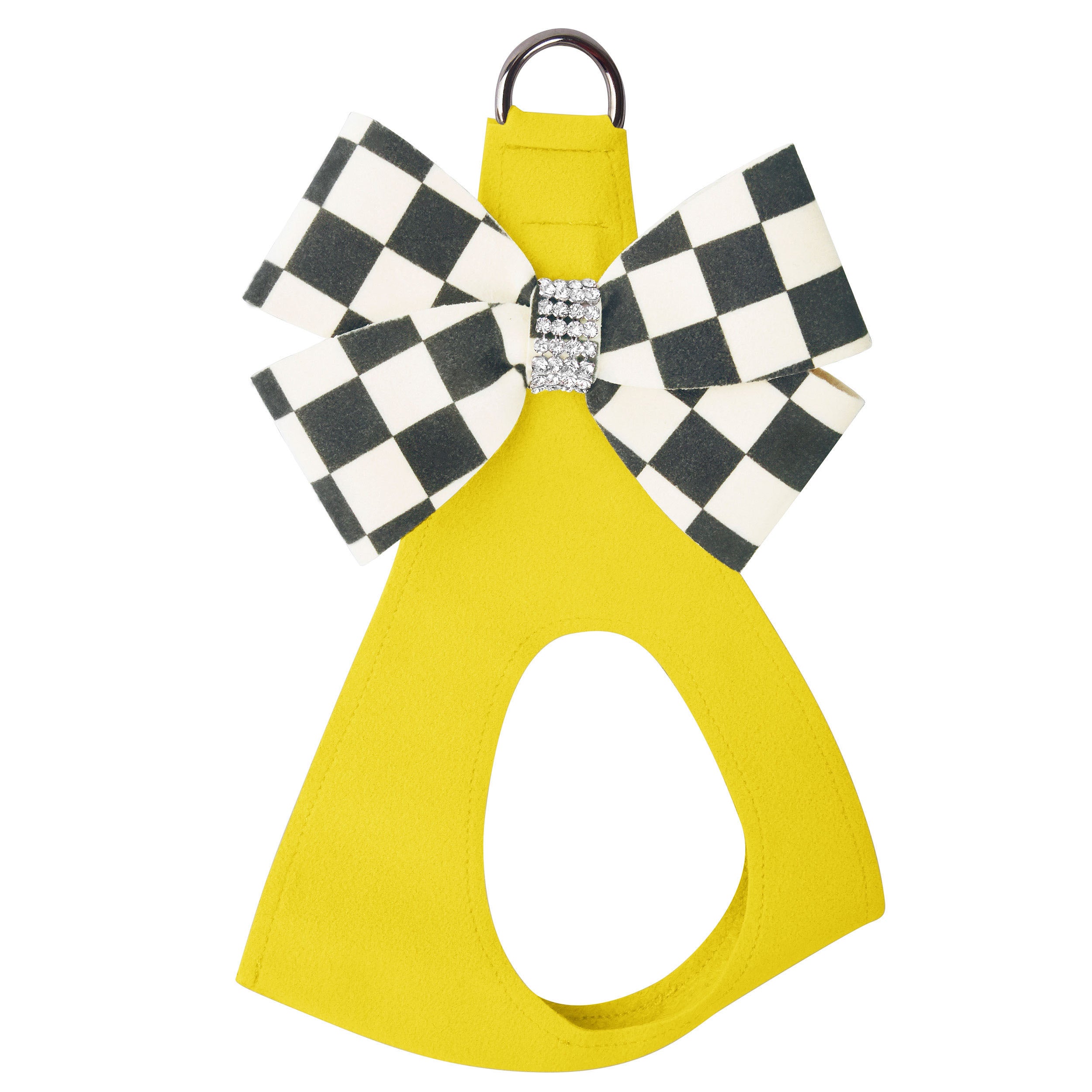 Windsor Check Nouveau Bow Step-In Dog Harness in Pretty Pastels - Perfect for Small Dogs, Puppies & Fashionable Pet Outfits