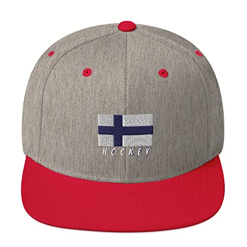 Heather Grey/ Red
