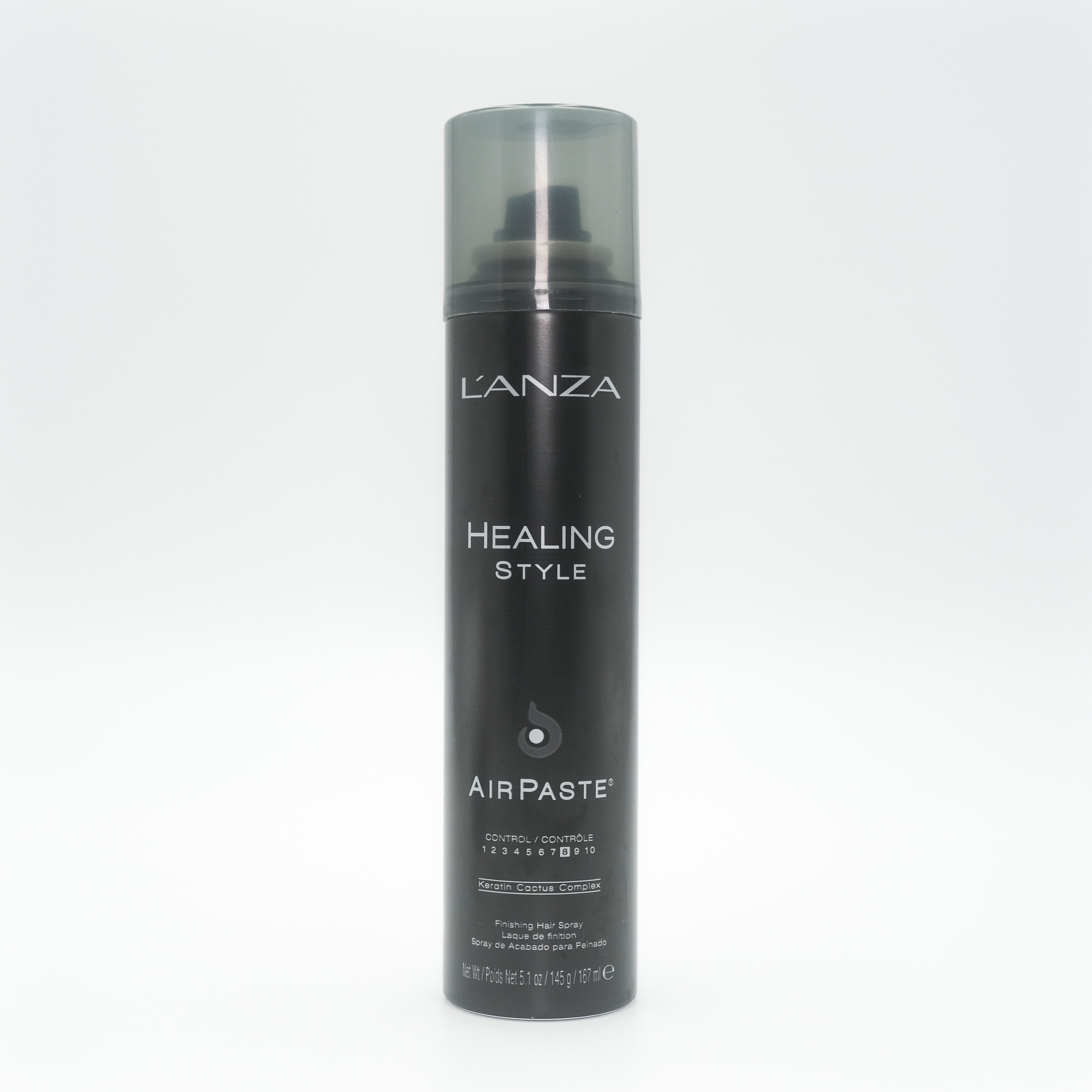 LANZA Healing Style Air Paste Control 8 Finishing Spray 5.1 oz - Lightweight Hair Styling Spray for Frizz Control & Shine - Perfect for Salon-Quality Styling at Home