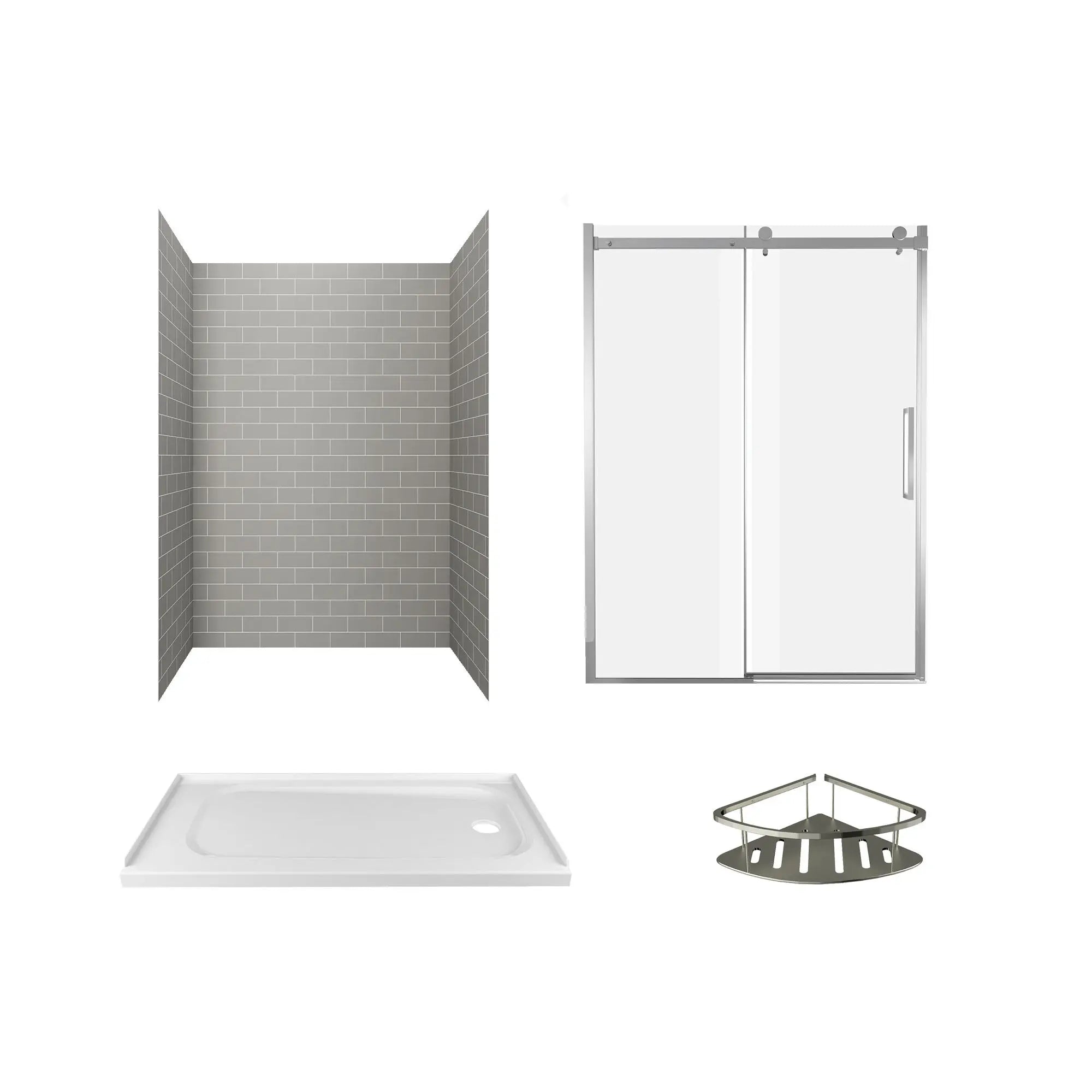 Bundle Passage Wall Shelf with RHO Base - Corner Shelf for Door Storage | Perfect for Bathroom, Bedroom & Closet Organization