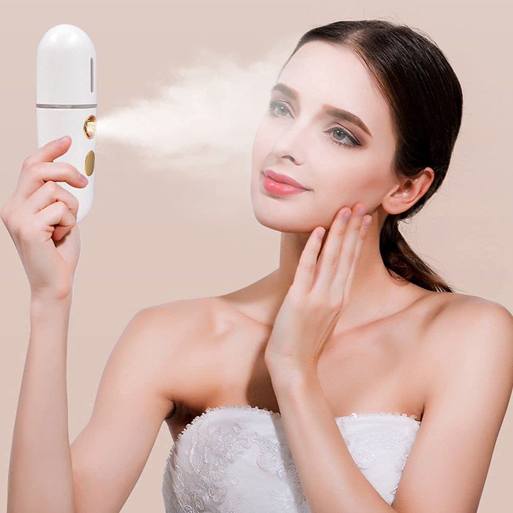 Portable USB Humidifier & Nano Steamer - Mini Personal Steamer Machine for Home, Office, Travel | Perfect for Dry Skin, Hair Care & Aromatherapy