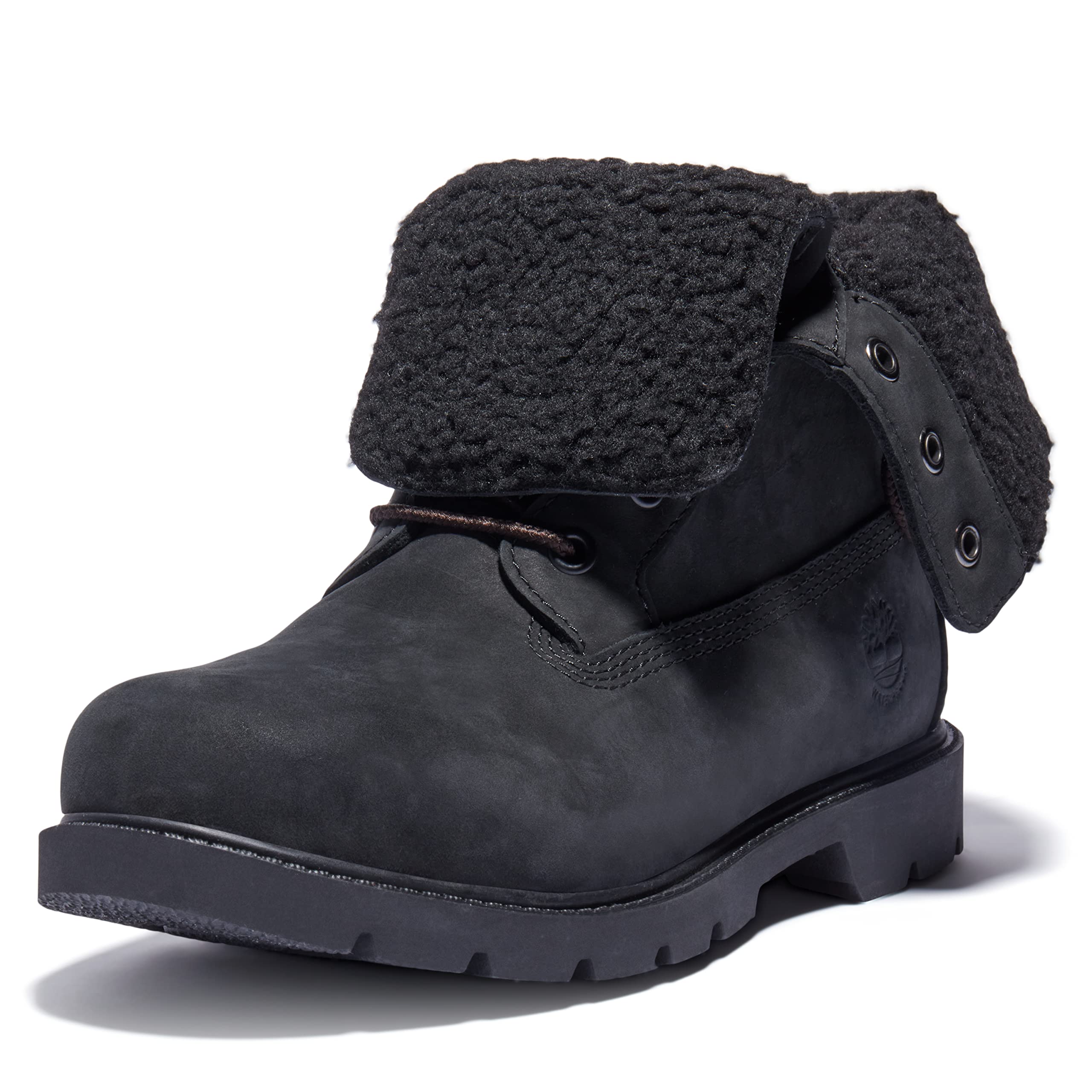 Timberland Women's Linden Woods Waterproof Fleece-Lined Fold-Down Winter Boots - Warm & Stylish for Hiking, Snow & Outdoor Adventures
