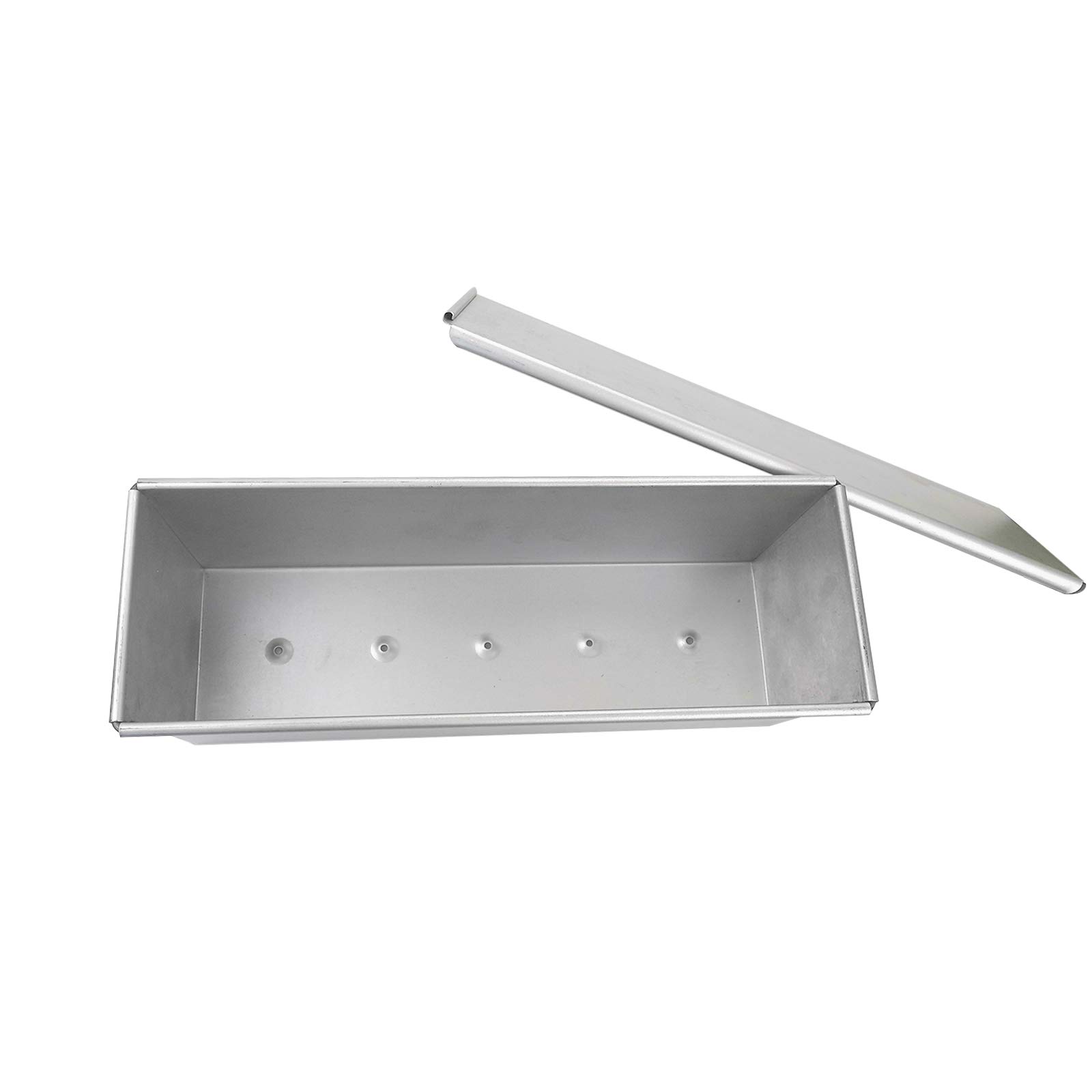 Chris.W Pullman Loaf Pan with Lid - 1.65Lb Dough Capacity, Non-Stick Rectangular Baking Pan for Perfect Homemade Bread, Sandwich Loaf & Toast - Oven Safe Silver Baking Tray (750g) - Ideal for Artisan Bread, French Toast & Meal Prep