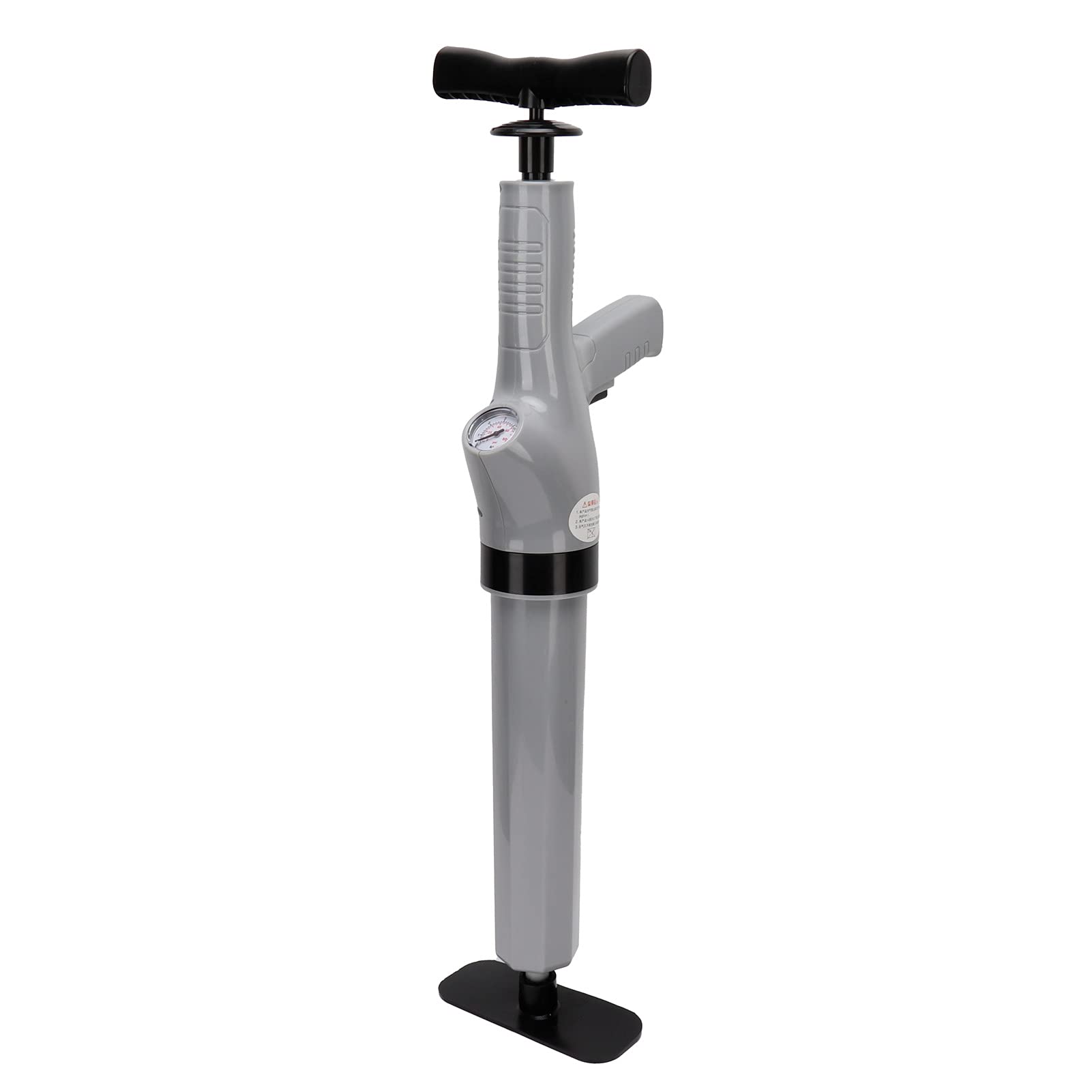 Walfront 9-in-1 Air Pressure Plunger Kit - Heavy Duty ABS+Silicone Toilet, Sink & Drain Clog Remover - Bathroom & Kitchen Plumbing Tool (Grey) - Perfect for Home, RV & Commercial Use
