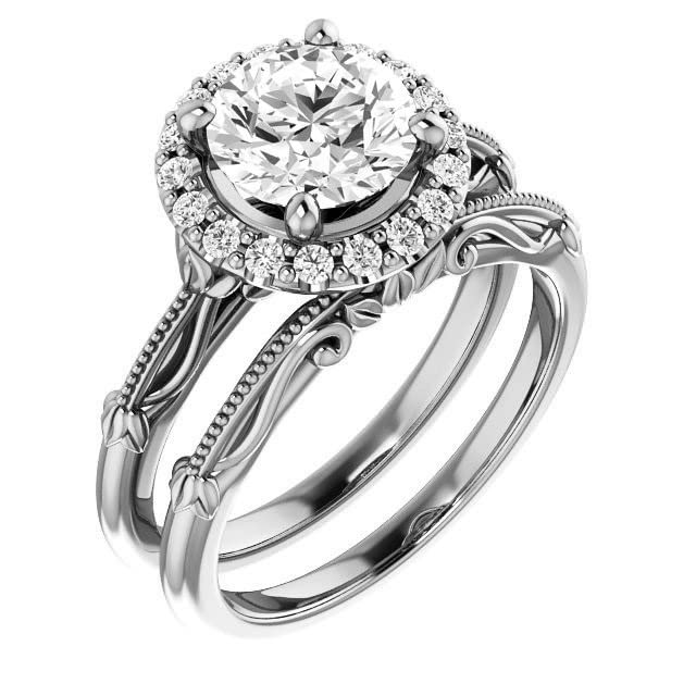 3 CT Round Moissanite Engagement & Wedding Ring Set - VVS1 Colorless Sterling Silver Bridal Jewelry for Women, Promise Ring, Anniversary & Birthday Gift - Perfect for Proposals, Weddings, and Special Occasions