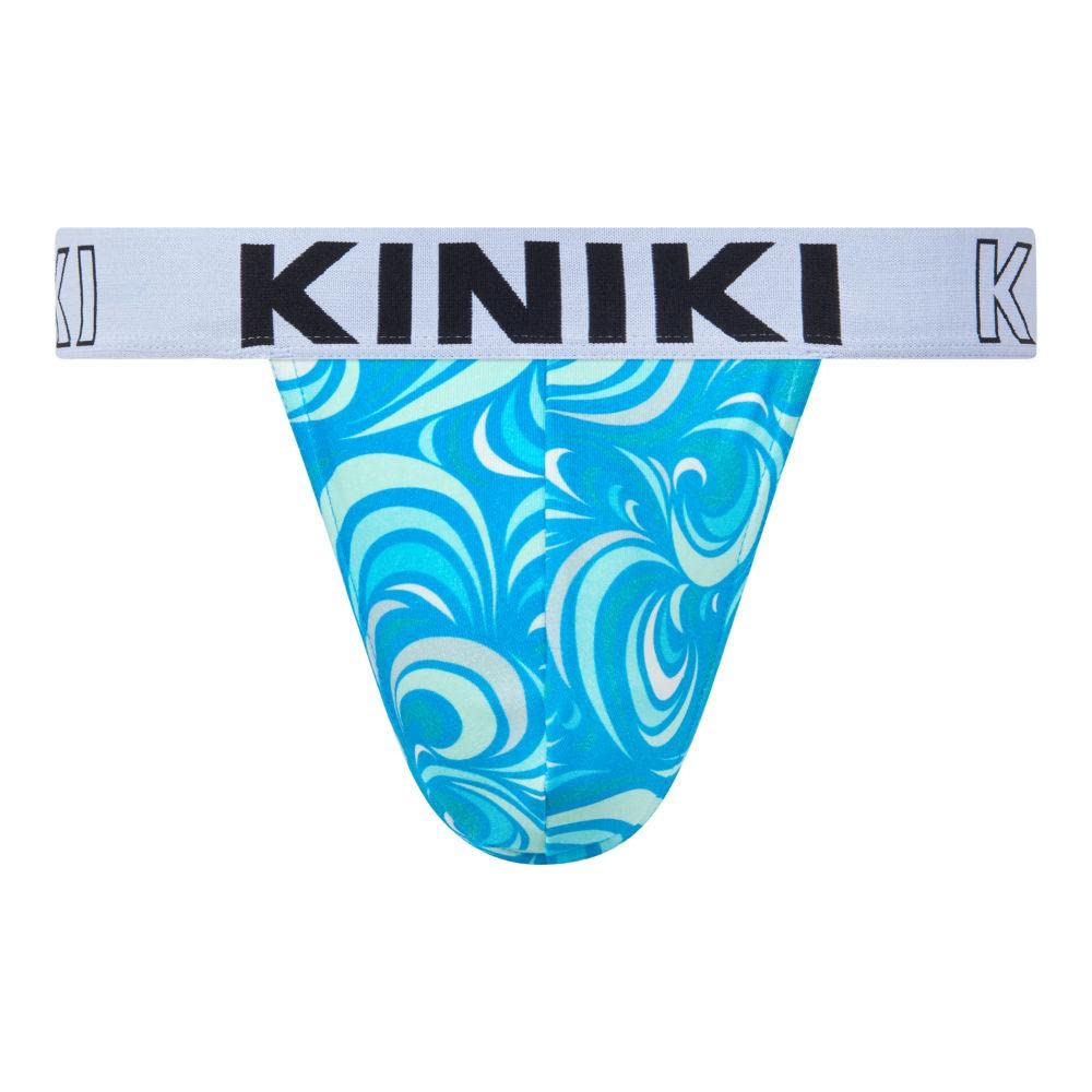 Kiniki Men's Cotton Printed Thong Underwear - Soft Comfortable Breathable Underwear for Men - Perfect for Daily Wear, Gym, and Beach