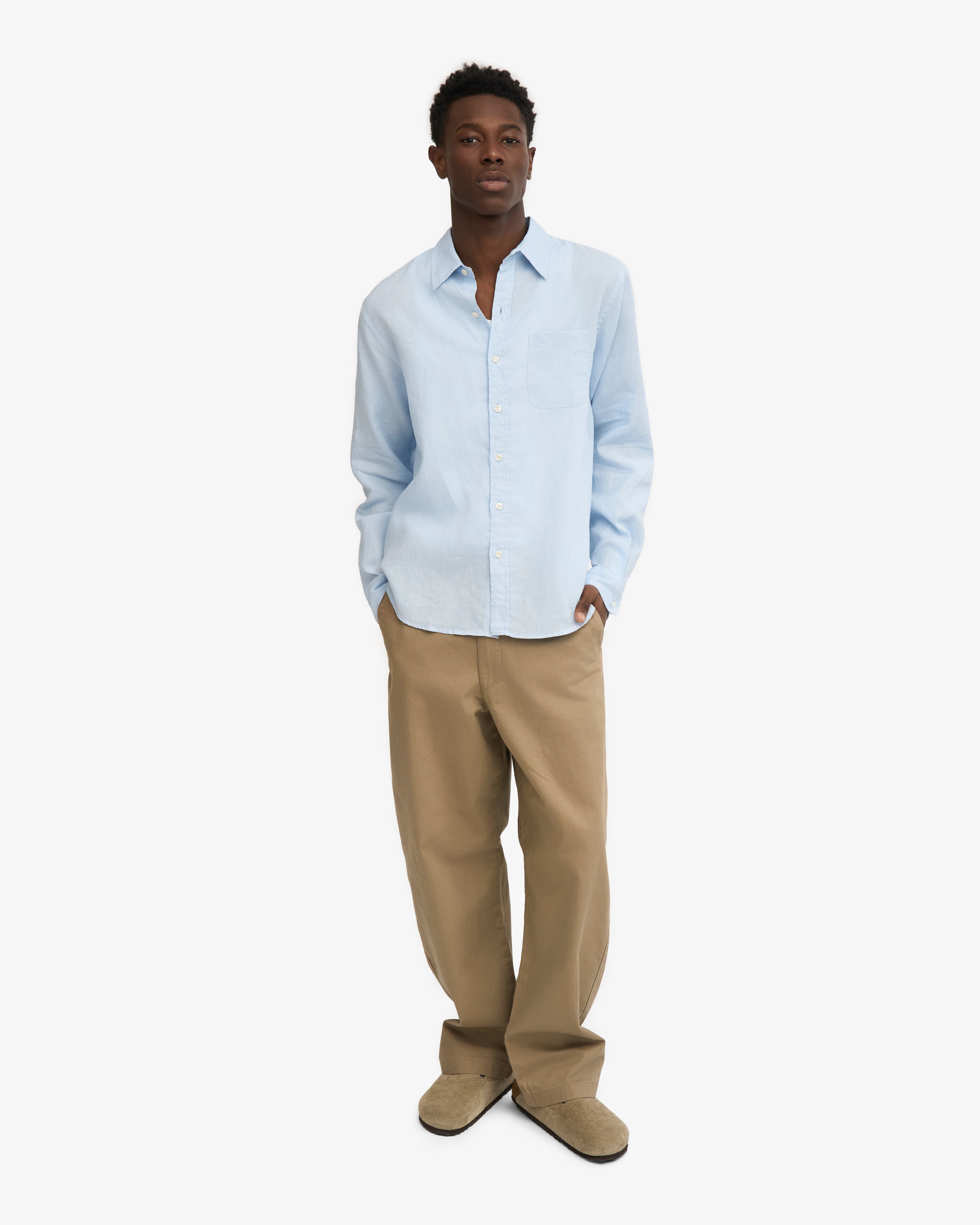 Premium Linen Shirt for Men & Women - Breathable Kelly Green Summer Casual Button-Up Shirt | Perfect for Beach Vacations, Outdoor Events & Office Wear