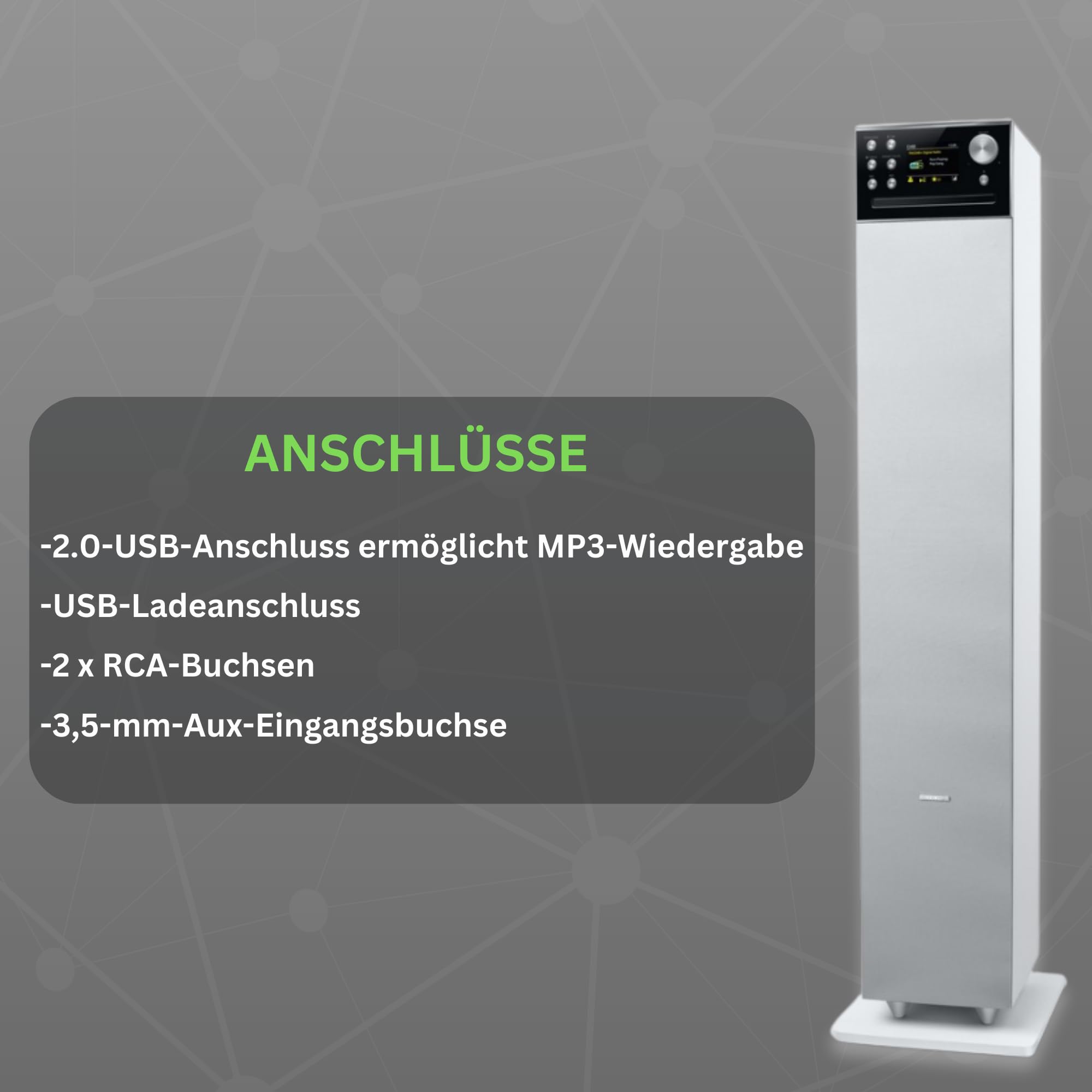 MUSE Column Speaker M-1380 DBTW - High-Quality Bluetooth Tower Speaker for Home Theater, Party & Outdoor Events - Premium Sound System with Deep Bass & Wireless Connectivity