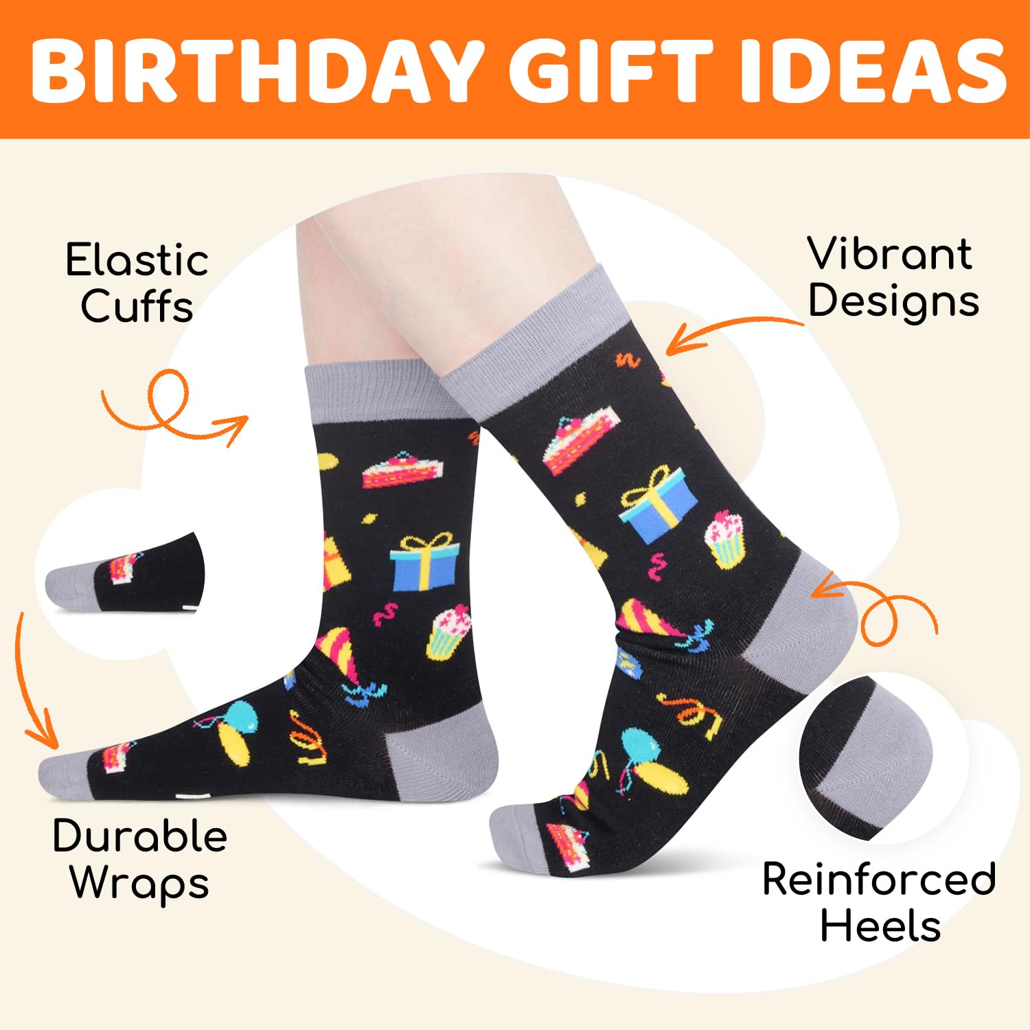 HappyPop 21st Birthday Gift Socks for Men & Women - Fun & Unique Present for 21 Year Olds - Perfect for Parties, Celebrations & Surprise Gifts