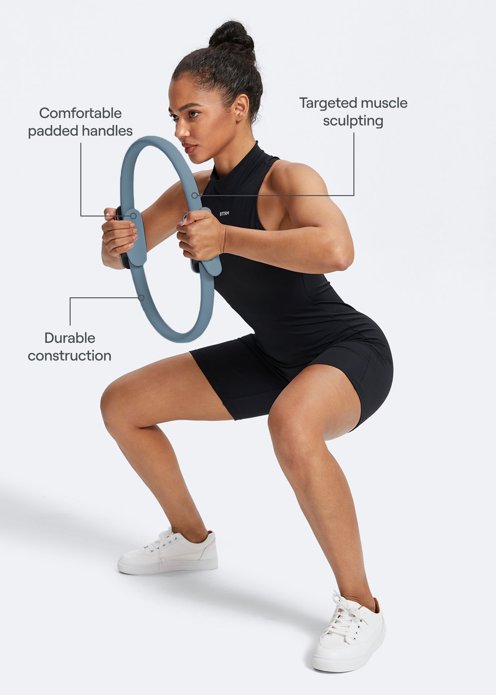 Premium Toning Pilates Ring - Fitness Resistance Circle for Home Workouts, Yoga, and Core Strengthening | Ideal for Pilates, Barre, and Physical Therapy Exercises