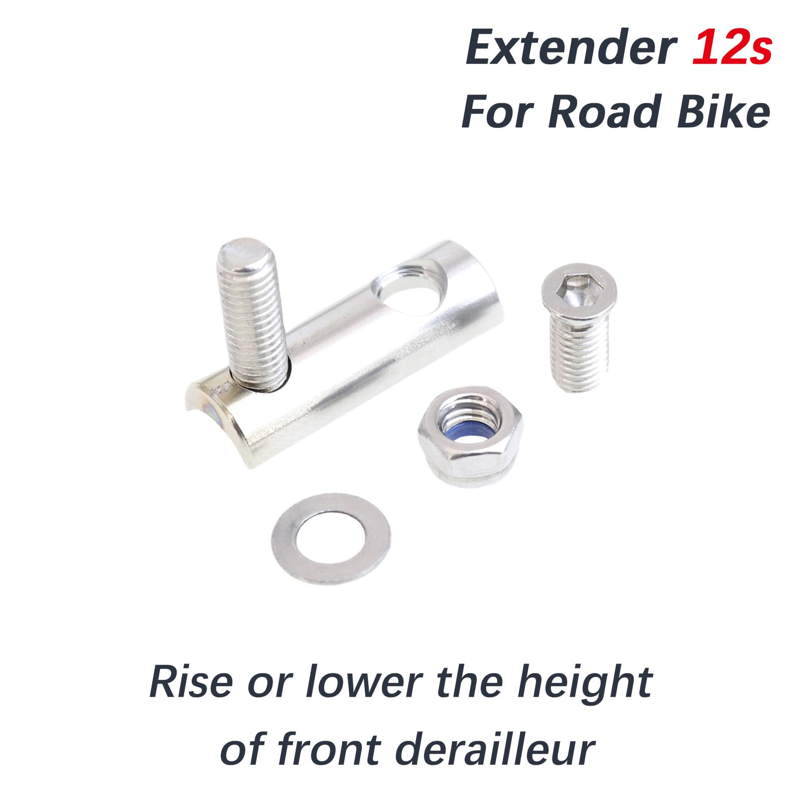 Shimano Di2 Front Derailleur Extender - Bike Chainring Adapter for Road Bikes