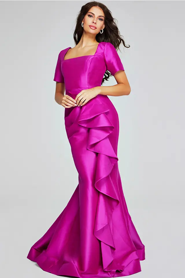 Jovani 41128 Elegant Evening Gown - Formal Prom Dress for Women, A-Line Floor Length with Beaded Bodice | Perfect for Homecoming, Wedding Guest, Black Tie Events